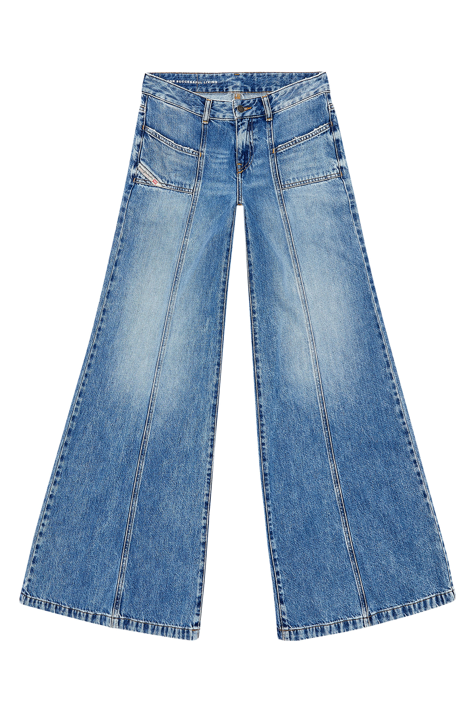 Diesel - Damen Bootcut and Flare Jeans D-Akii 09H95, Mittelblau - Image 5
