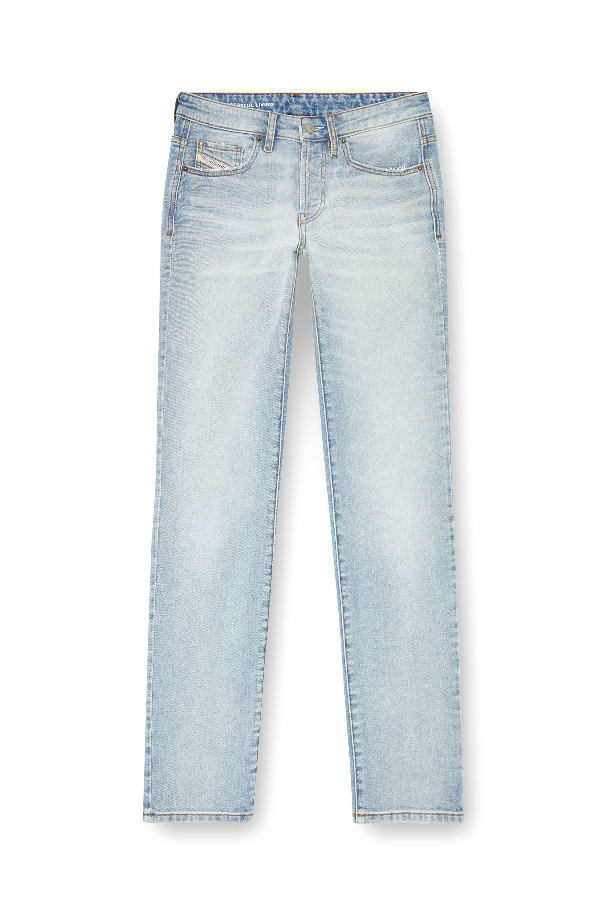 Diesel - Femme Straight Jeans 1989 D-Mine 0GRDM, Bleu Clair - Image 3