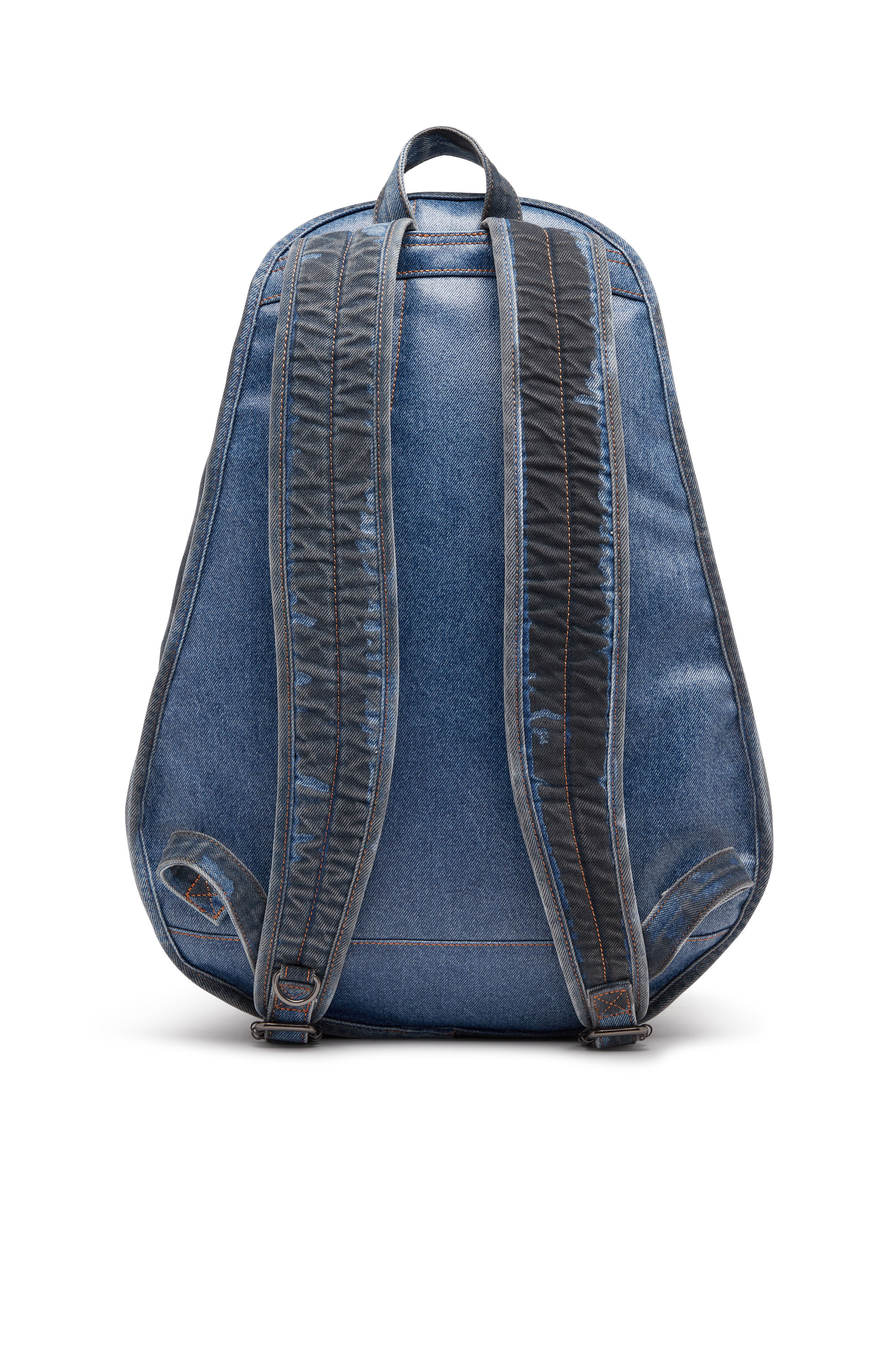 Diesel - RAVE BACKPACK, Mixte Rave-Sac à dos en denim enduit in Bleu - Image 2