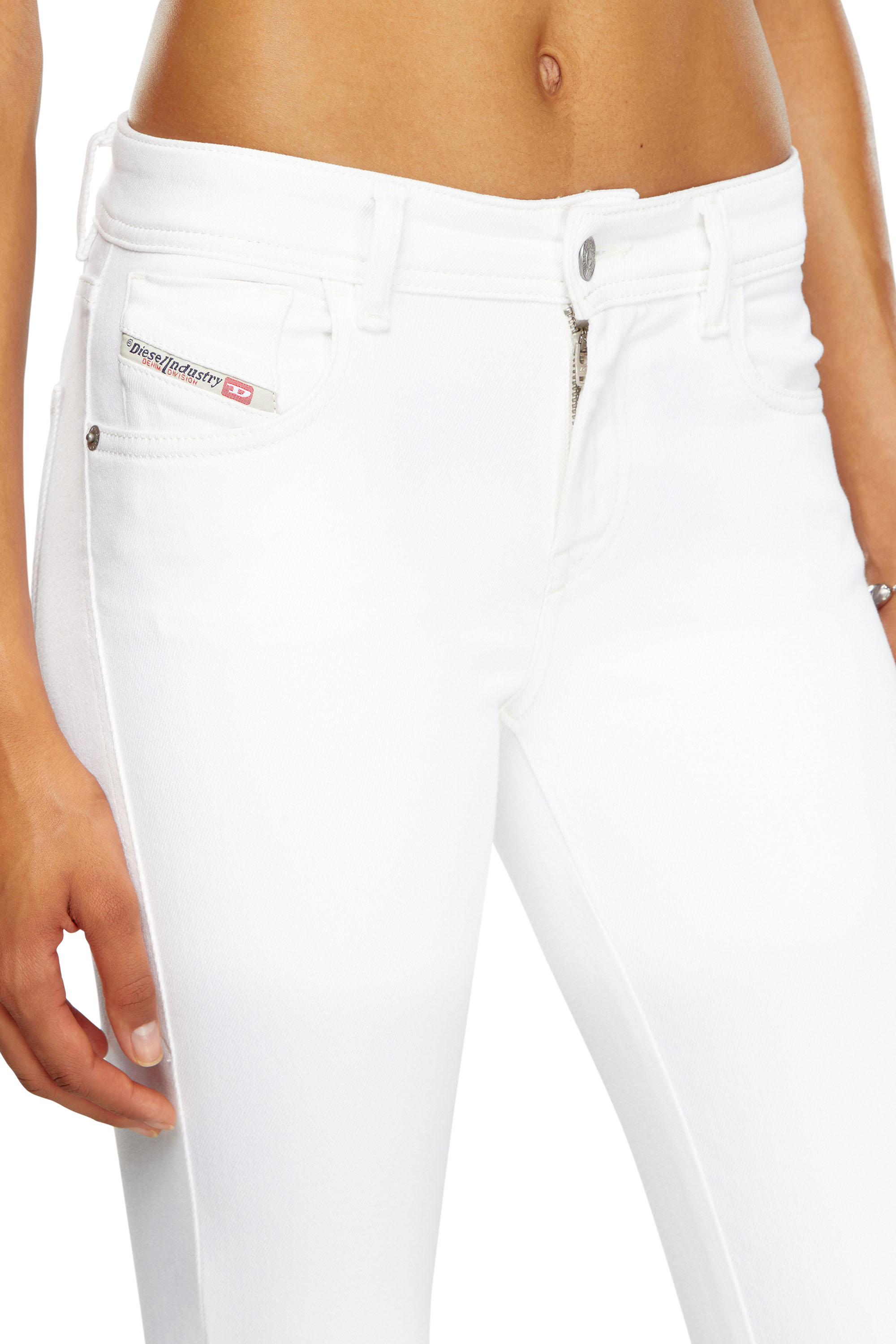 Diesel - Damen Super skinny Jeans 2017 Slandy 09F90, Weiß - Image 5