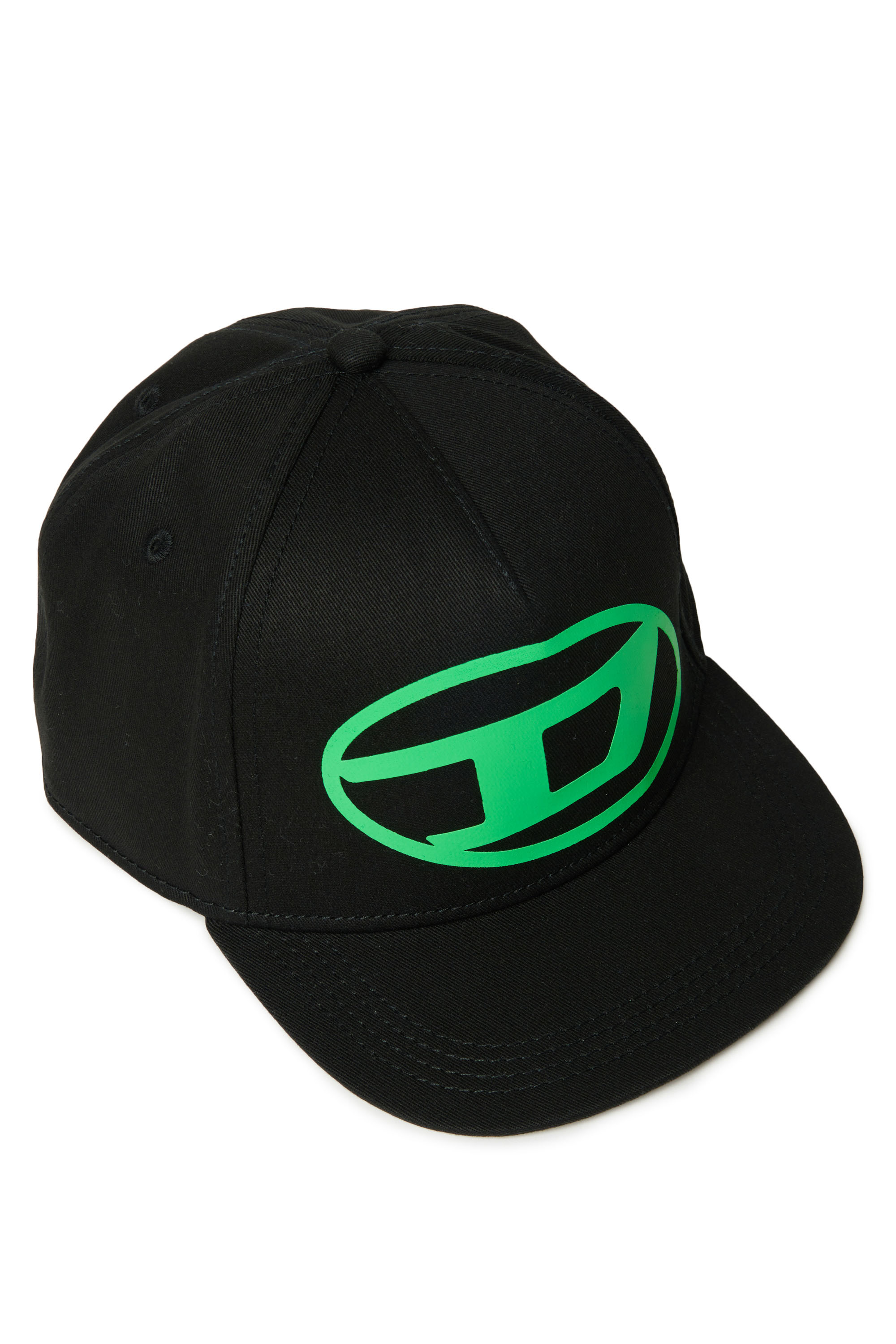 Diesel - FTULA, Unisex Basecap mit Oval D-Print in Schwarz - Image 3