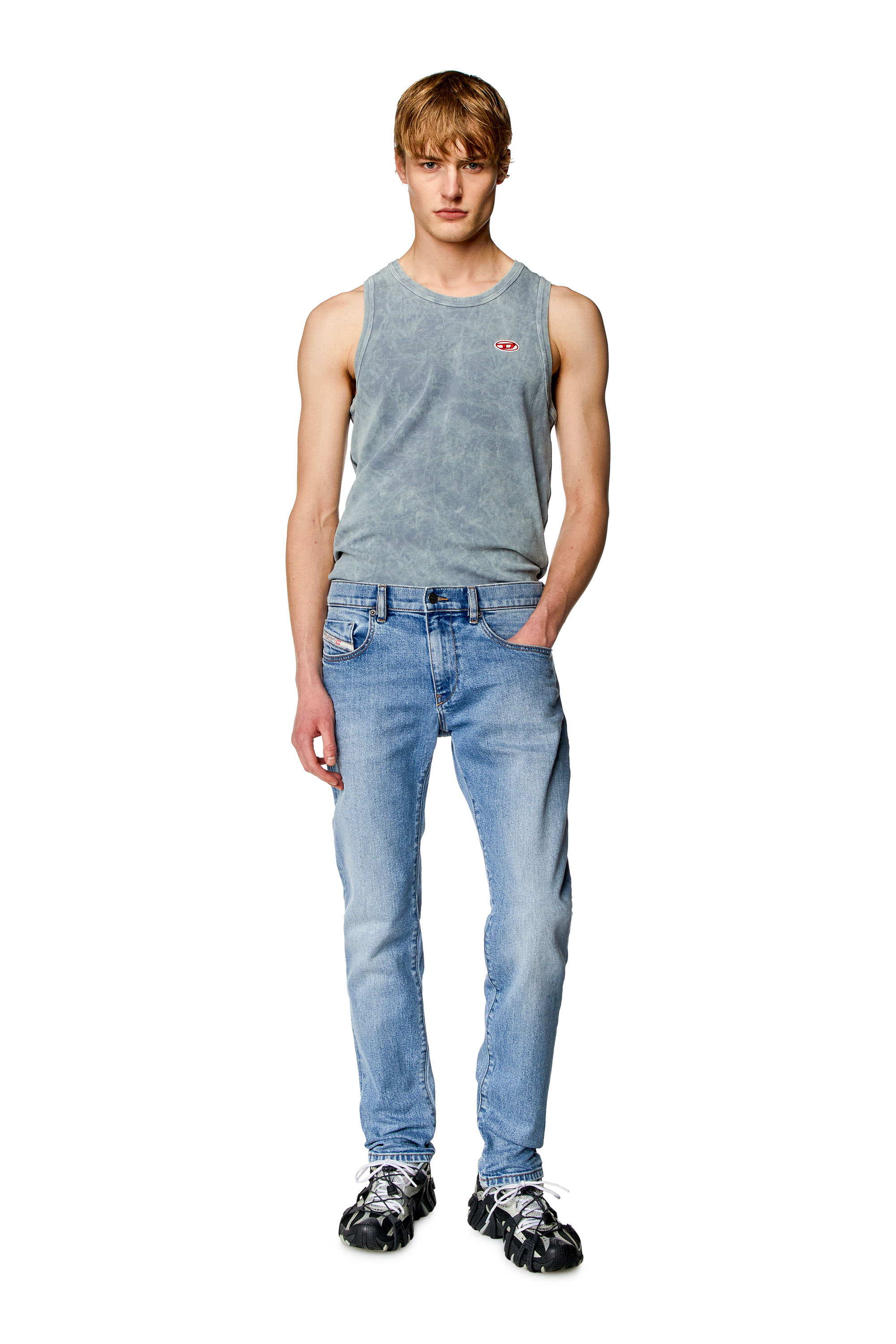 Diesel - Herren Slim Jeans 2019 D-Strukt 0CLAF, Hellblau - Image 1