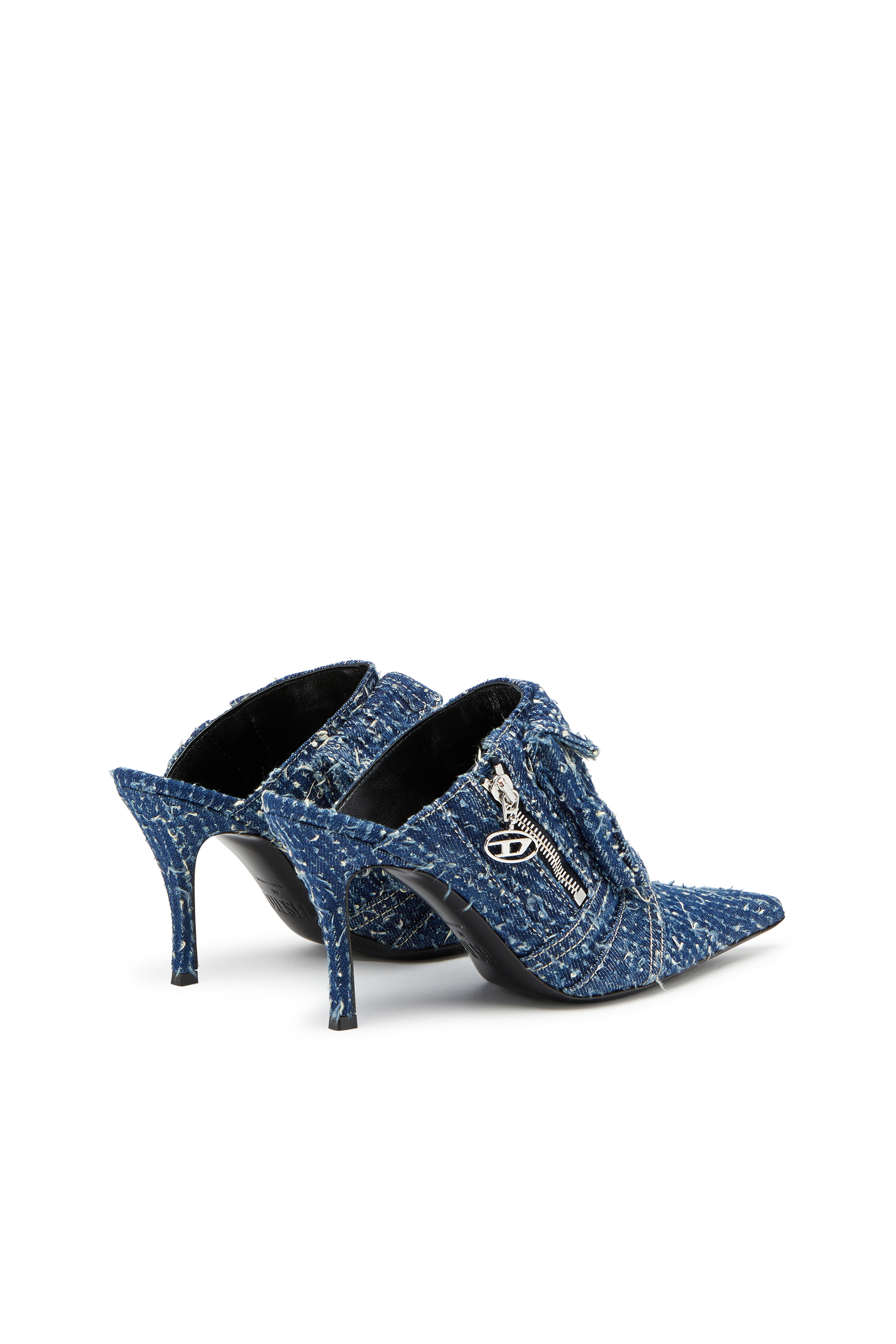 Diesel - D-VENUS POCKET ML, D-Venus-Mule in denim bouclé Donna in Blu - 3