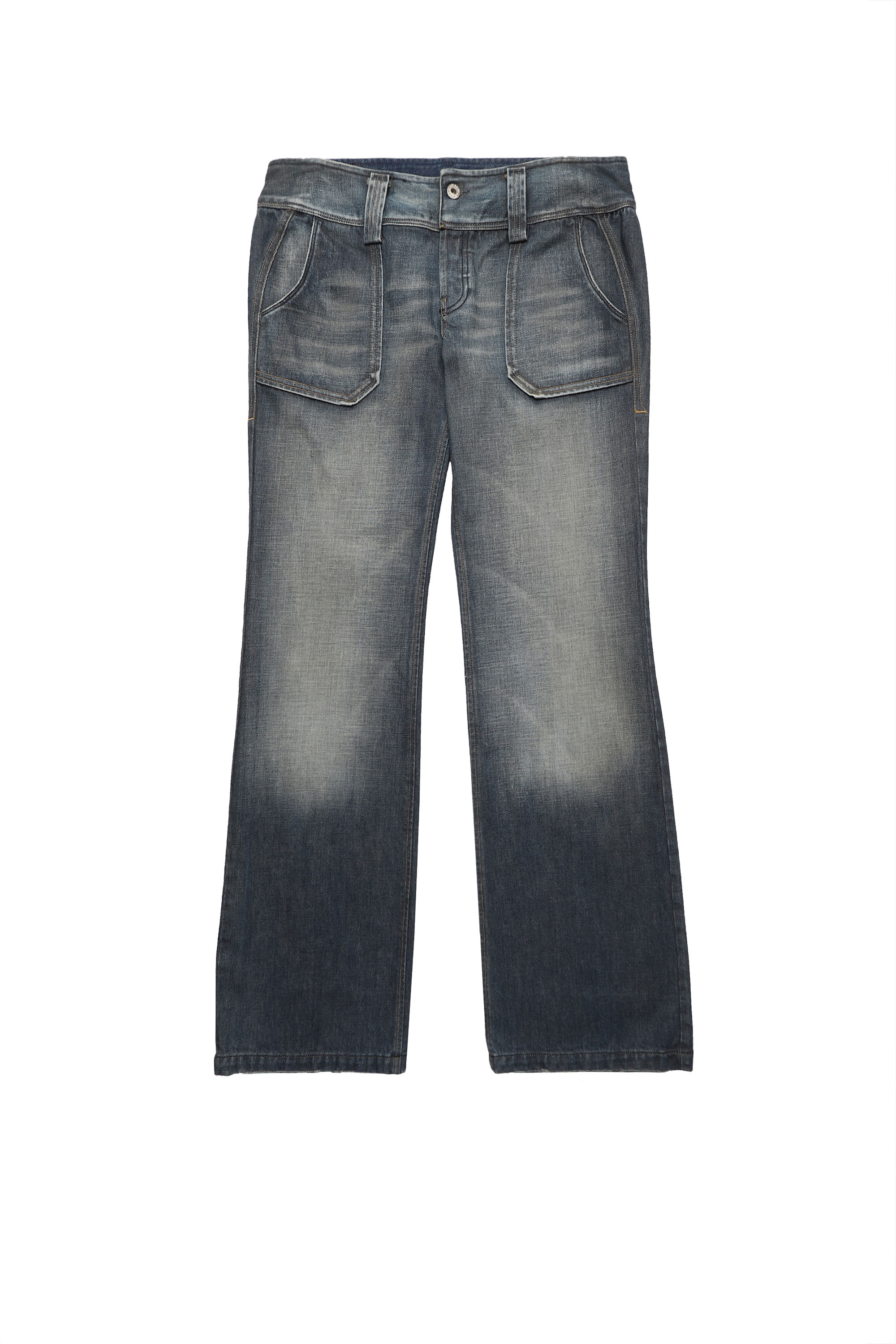 Diesel - Damen SH DENIM PANT, Dunkelblau - Image 1