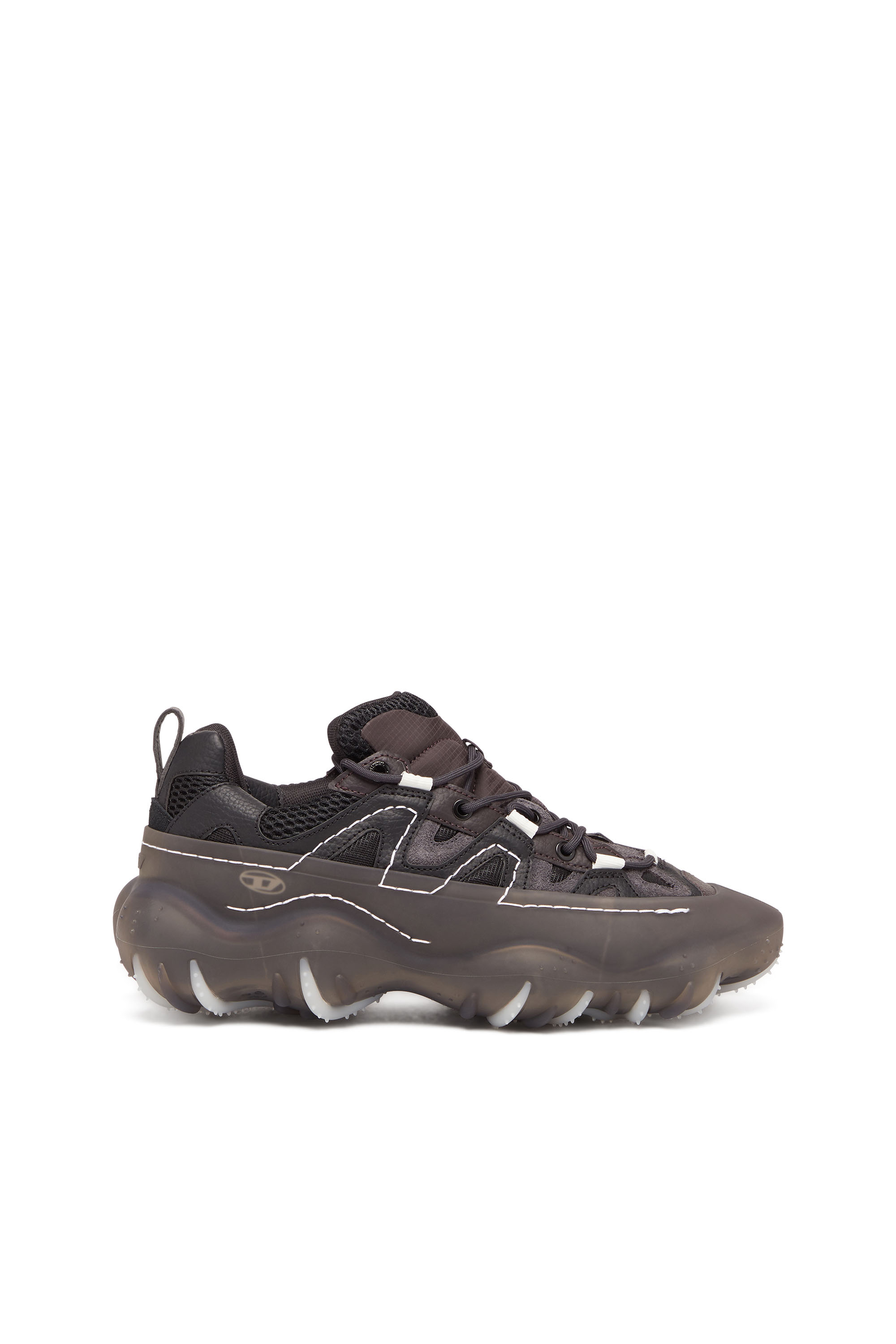 Diesel - S-PROTOTYPE P1 W, Femme S-Prototype P1-Sneakers basses avec superposition en caoutchouc in Noir - Image 1