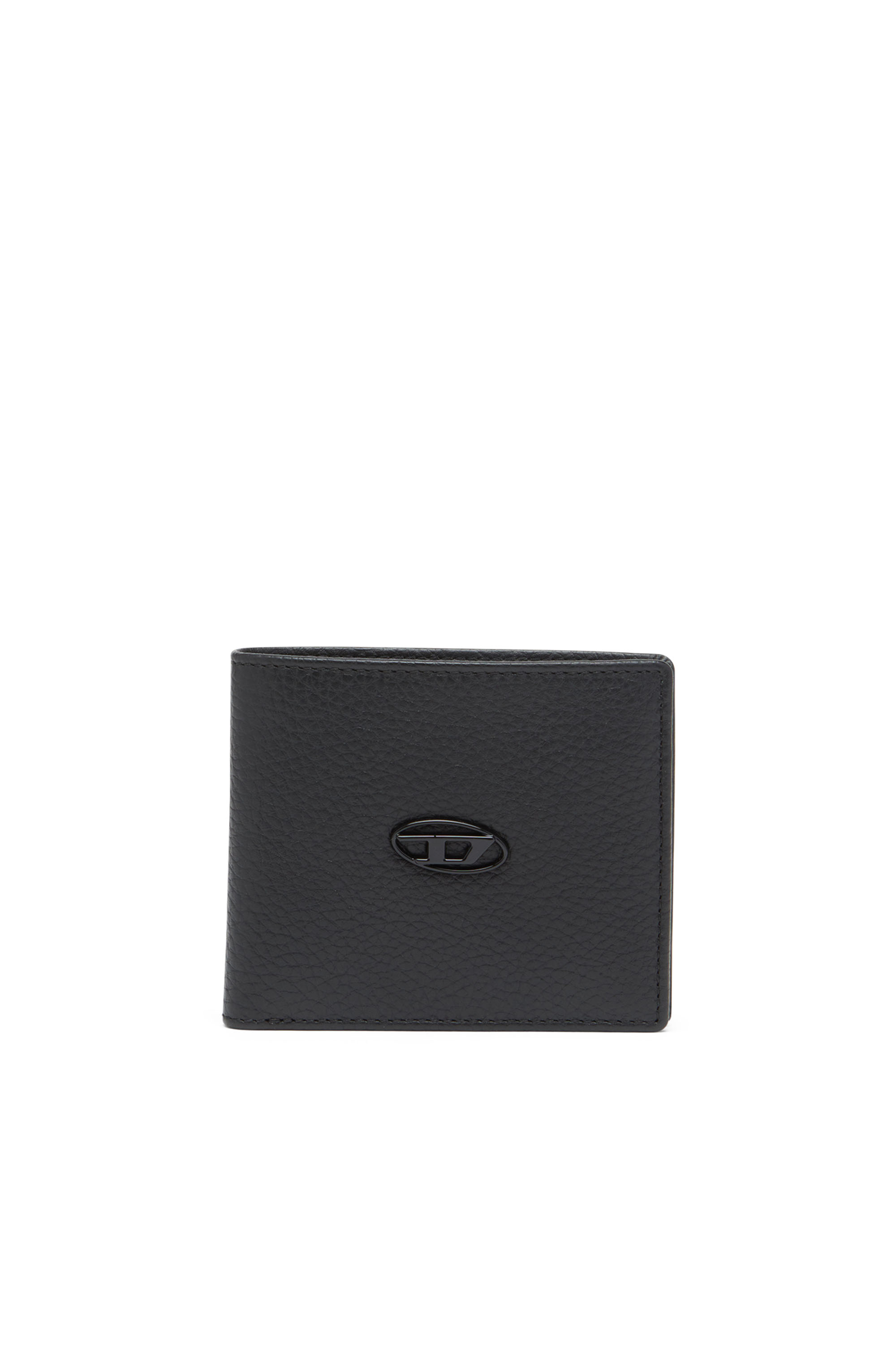 Diesel - BI FOLD COIN S, Uomo Portafoglio a libro in fior di pelle in Nero - Image 1