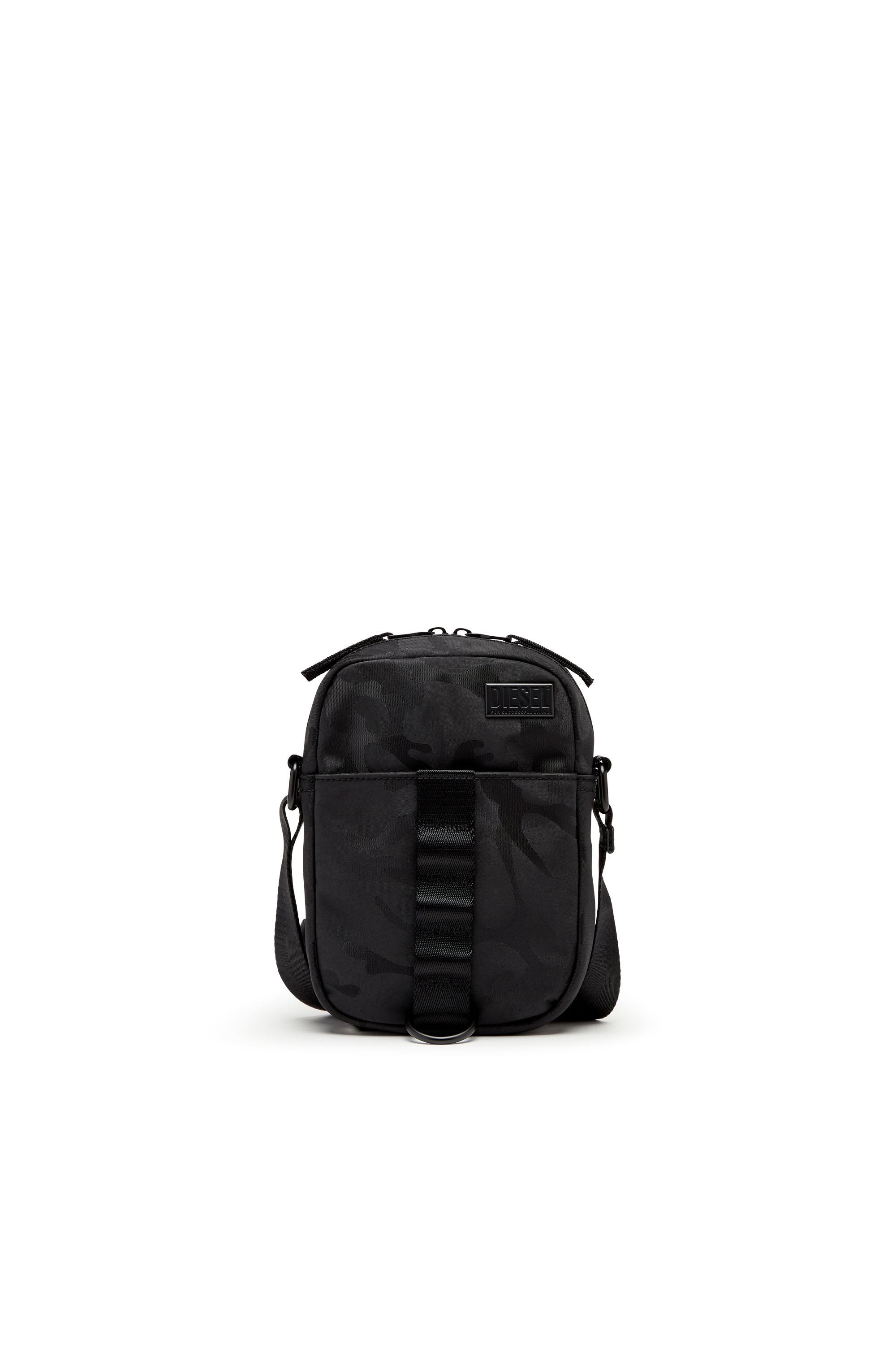 Diesel - DSRT CROSSBODY, Homme Dsrt-Sac à bandoulière utility en nylon imprimé in Noir - Image 1