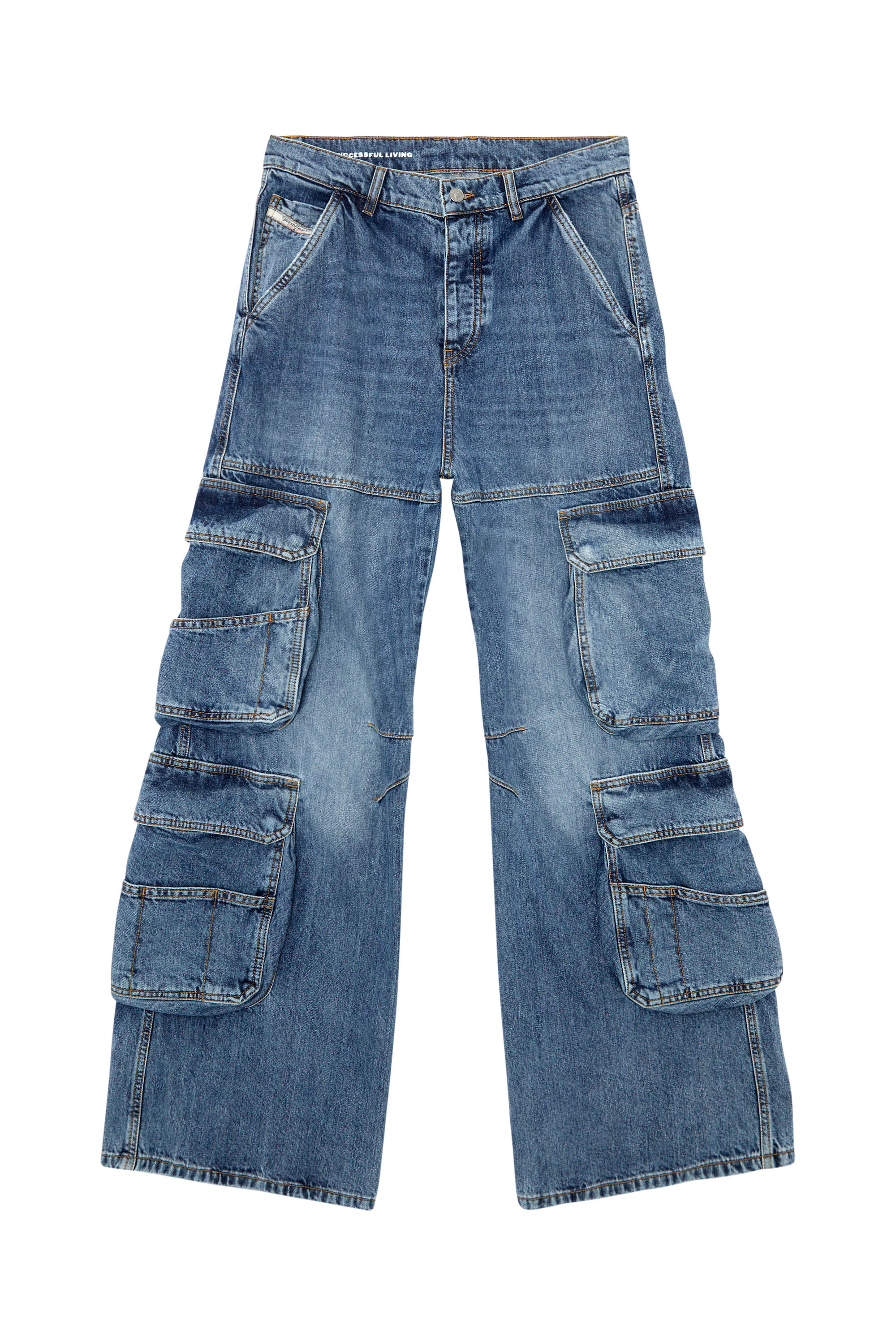 Diesel - Damen Straight Jeans 1996 D-Sire 0NLAX, Mittelblau - Image 3