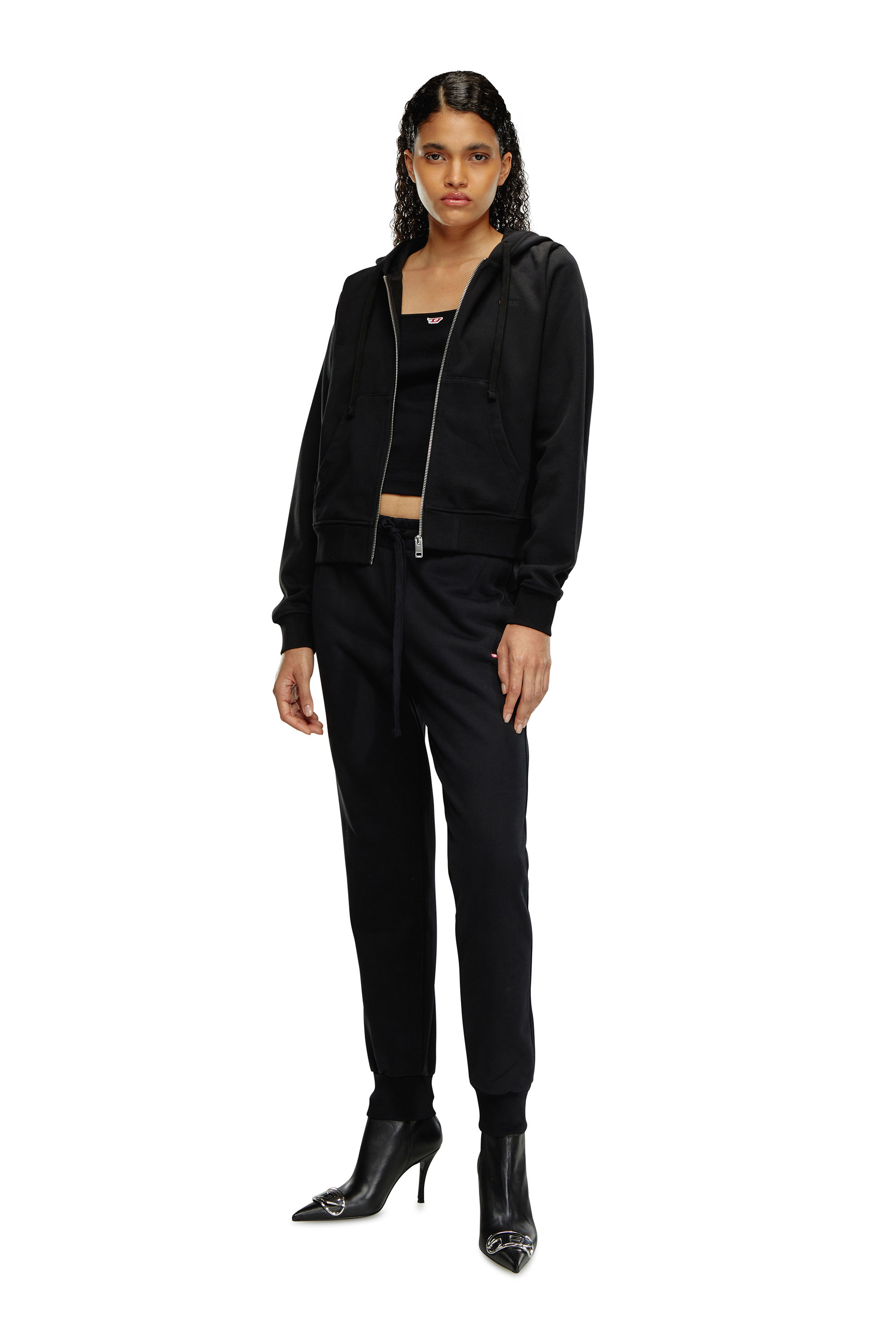 Diesel - P-JAMY-MICRODIV, Femme Pantalon de survêtement avec micro logo brodé in Noir - Image 2