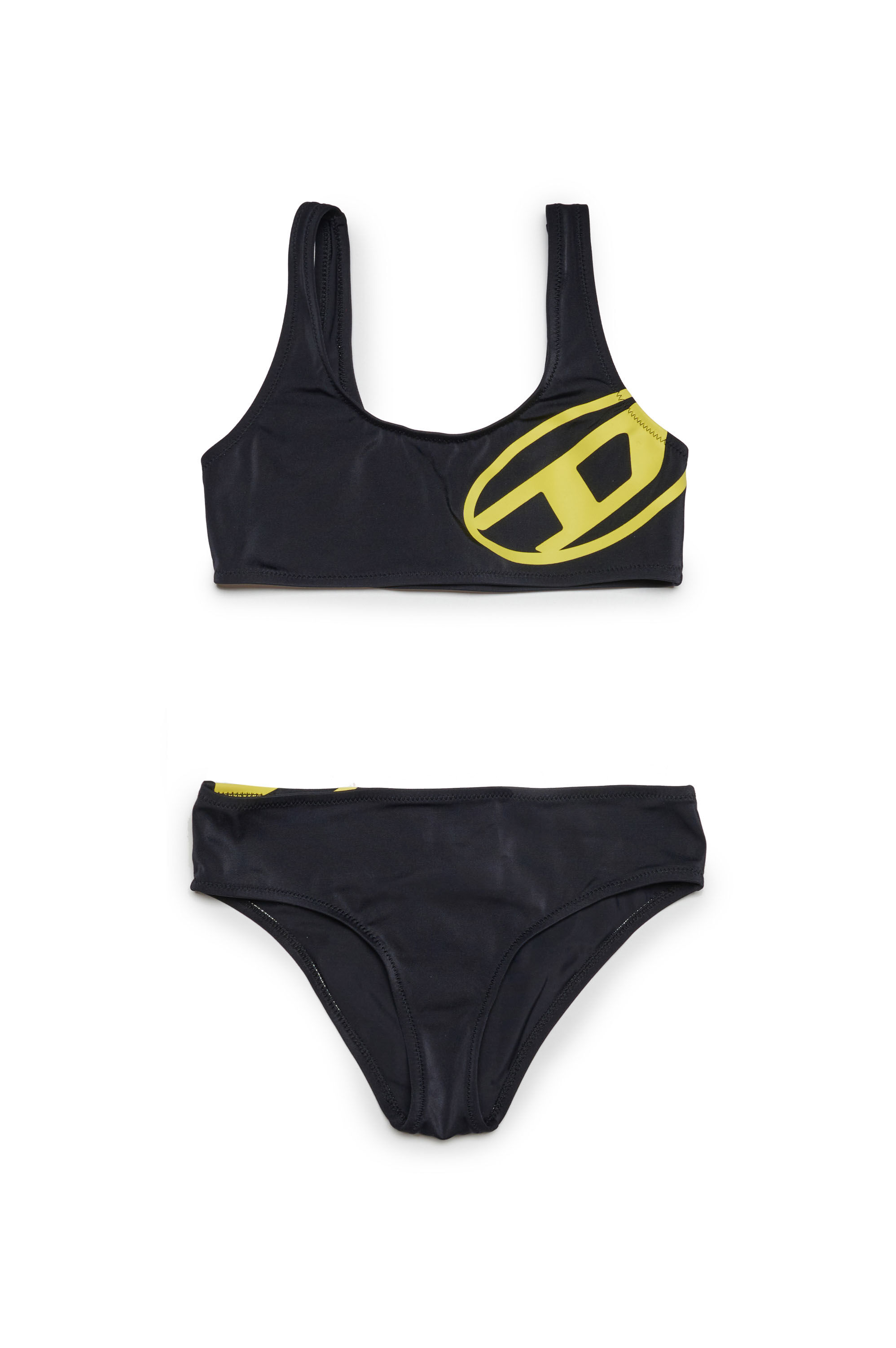 Diesel - MRAMMY, Woman Bikini with Oval D print in Black - Image 1