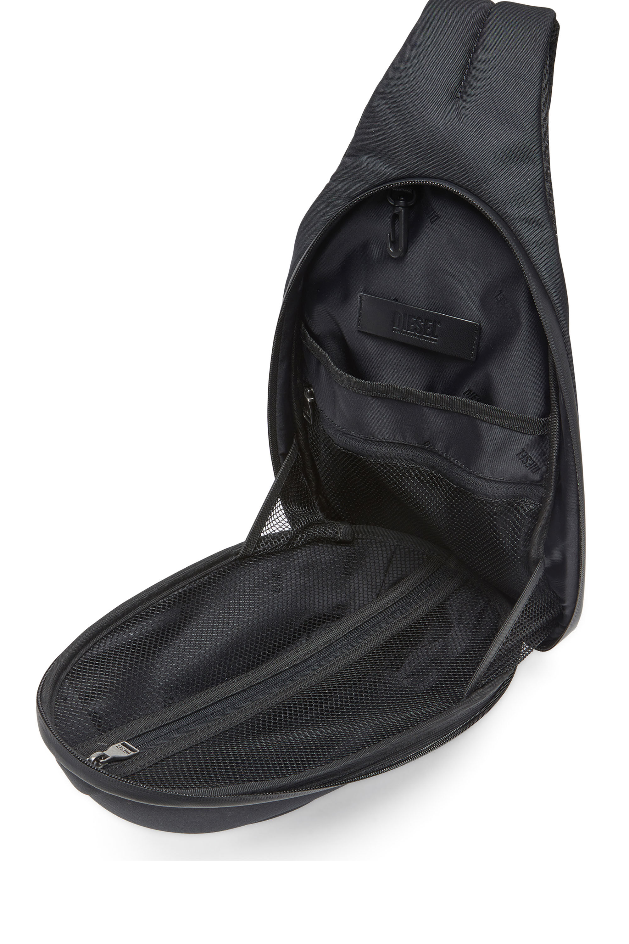 Diesel - 1DR-POD SLING BAG, Man's 1DR-Pod-Hard shell sling bag in Black - 2