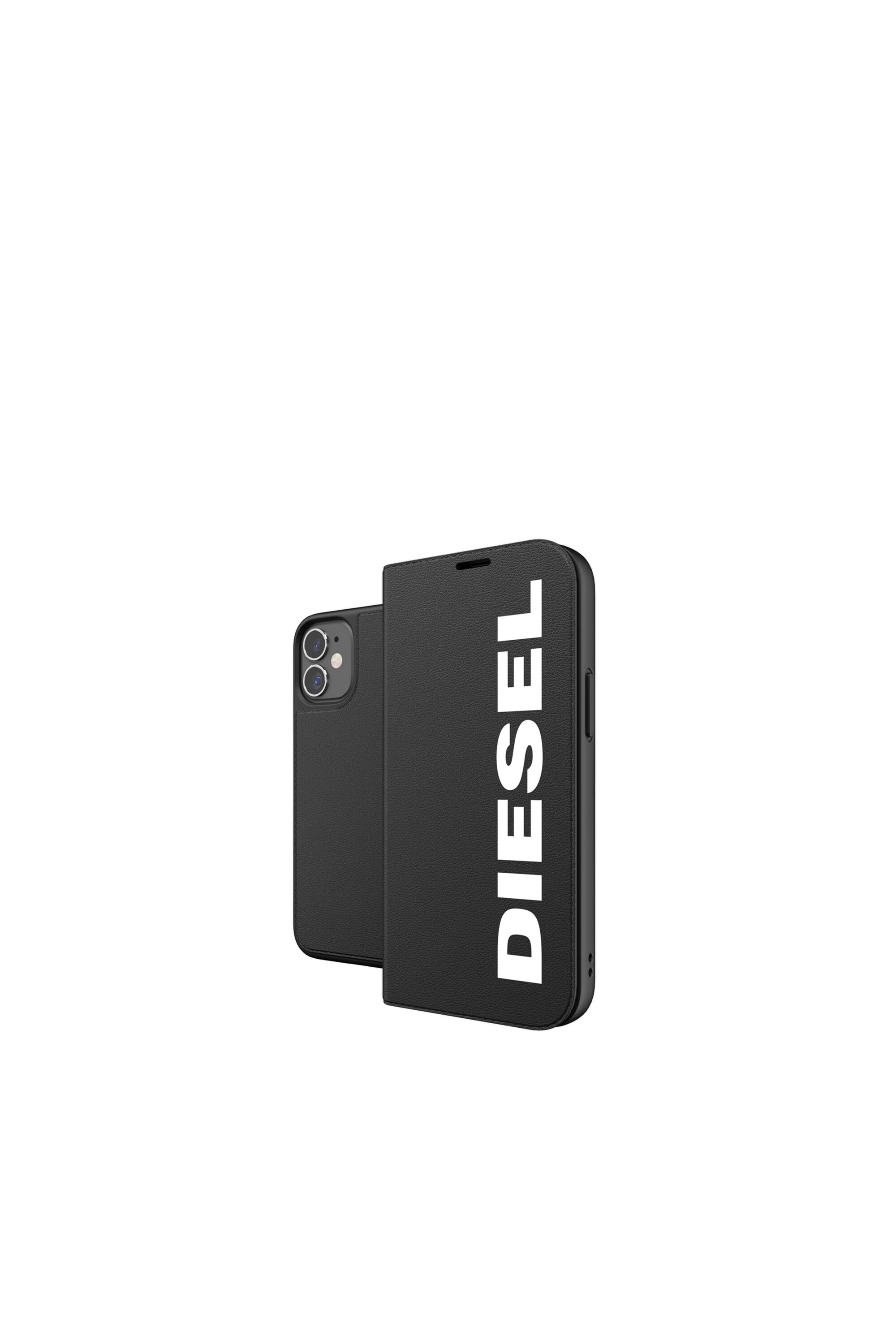 Diesel - 42485 BOOKLET CASE, Unisex Booklet Case für iPhone 12 Mini in Schwarz - Image 1