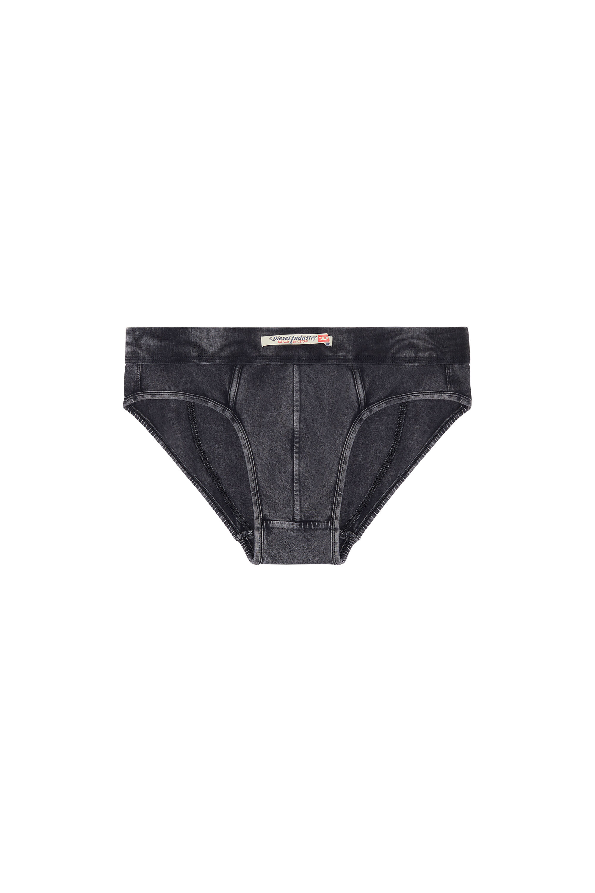 Diesel - UMBR-ANDRE-H, Herren Briefs aus Denim-Effekt-Baumwolle in Schwarz - Image 2