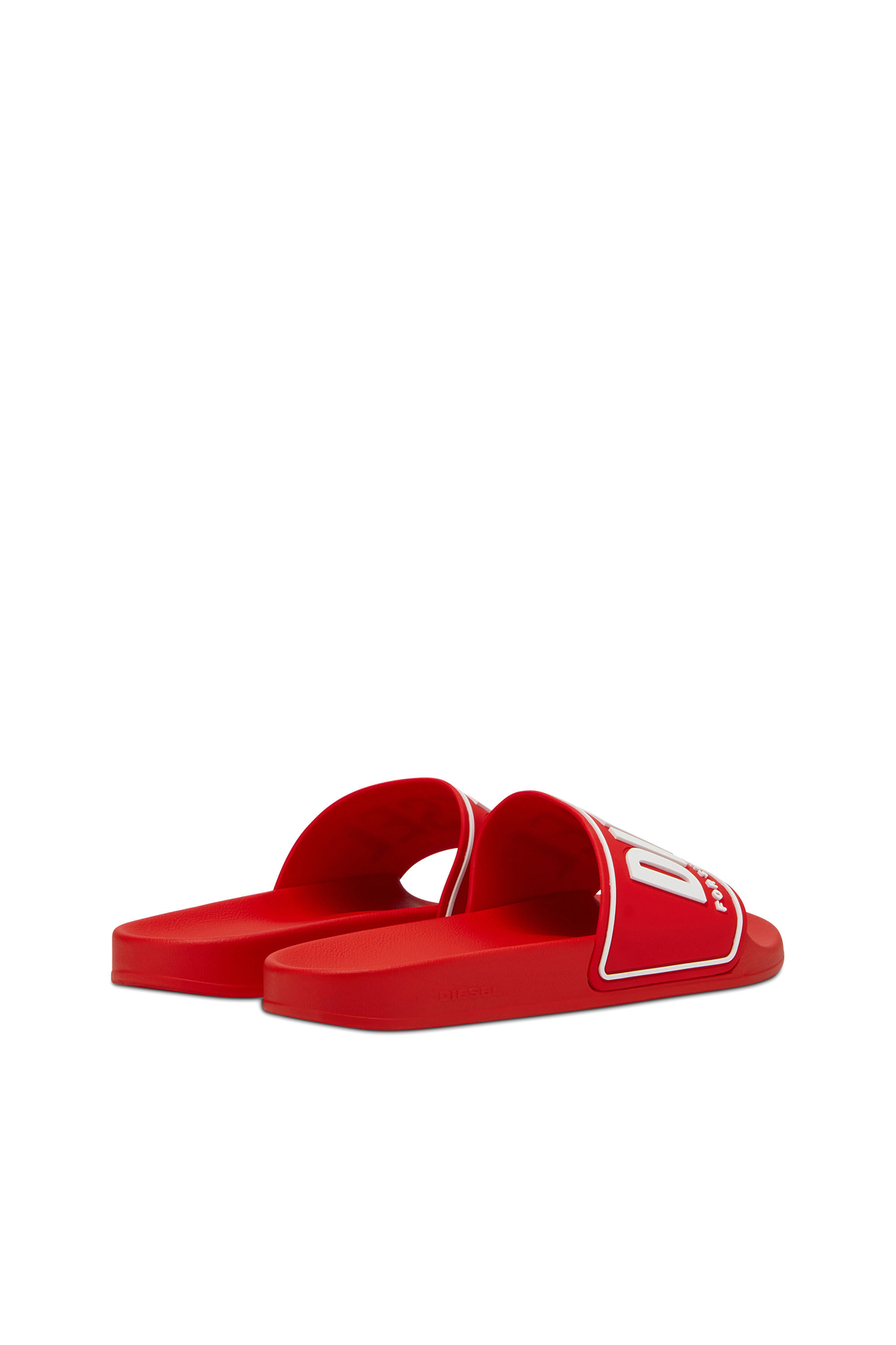 Diesel - SA-MAYEMI CC, Homme Sa-Mayemi-Claquettes de piscine avec logo 3D in Rouge - Image 3