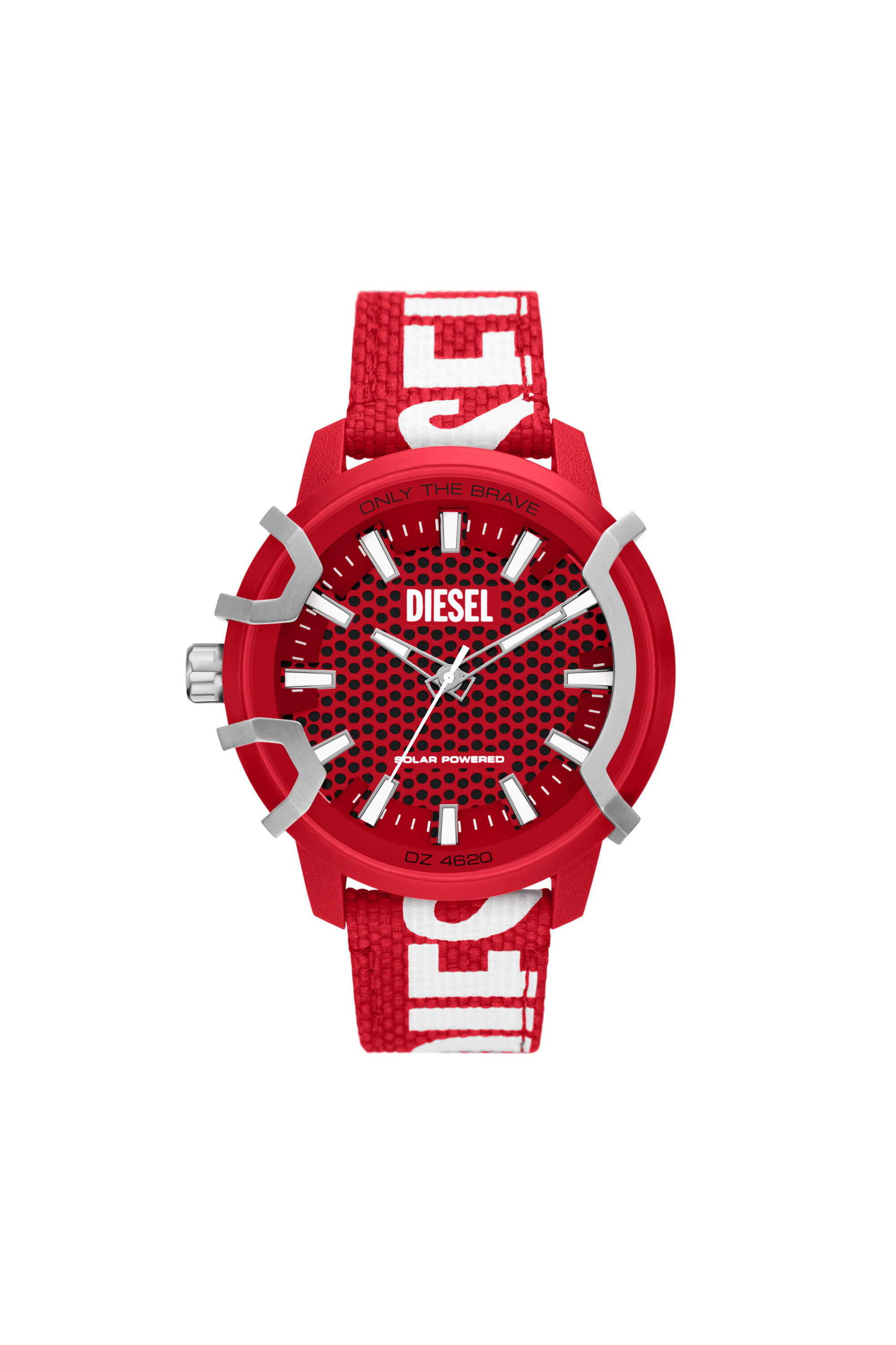 Diesel - DZ4620, Uomo Orologio Griffed Solar Red in Rosso - Image 1