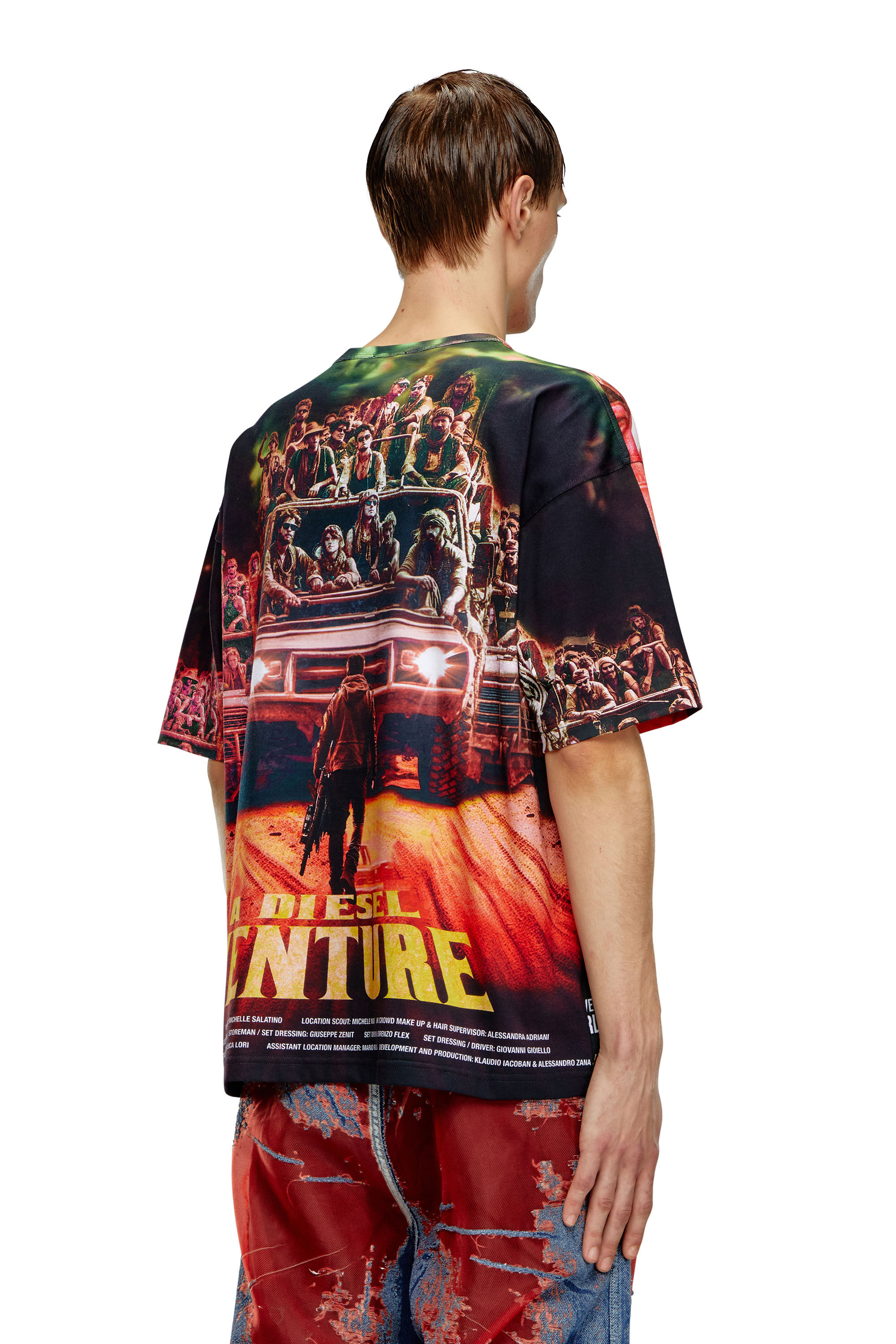 Diesel - T-BOXT-ADVENTURE, Uomo T-shirt con stampa film Diesel in Multicolor - Image 4