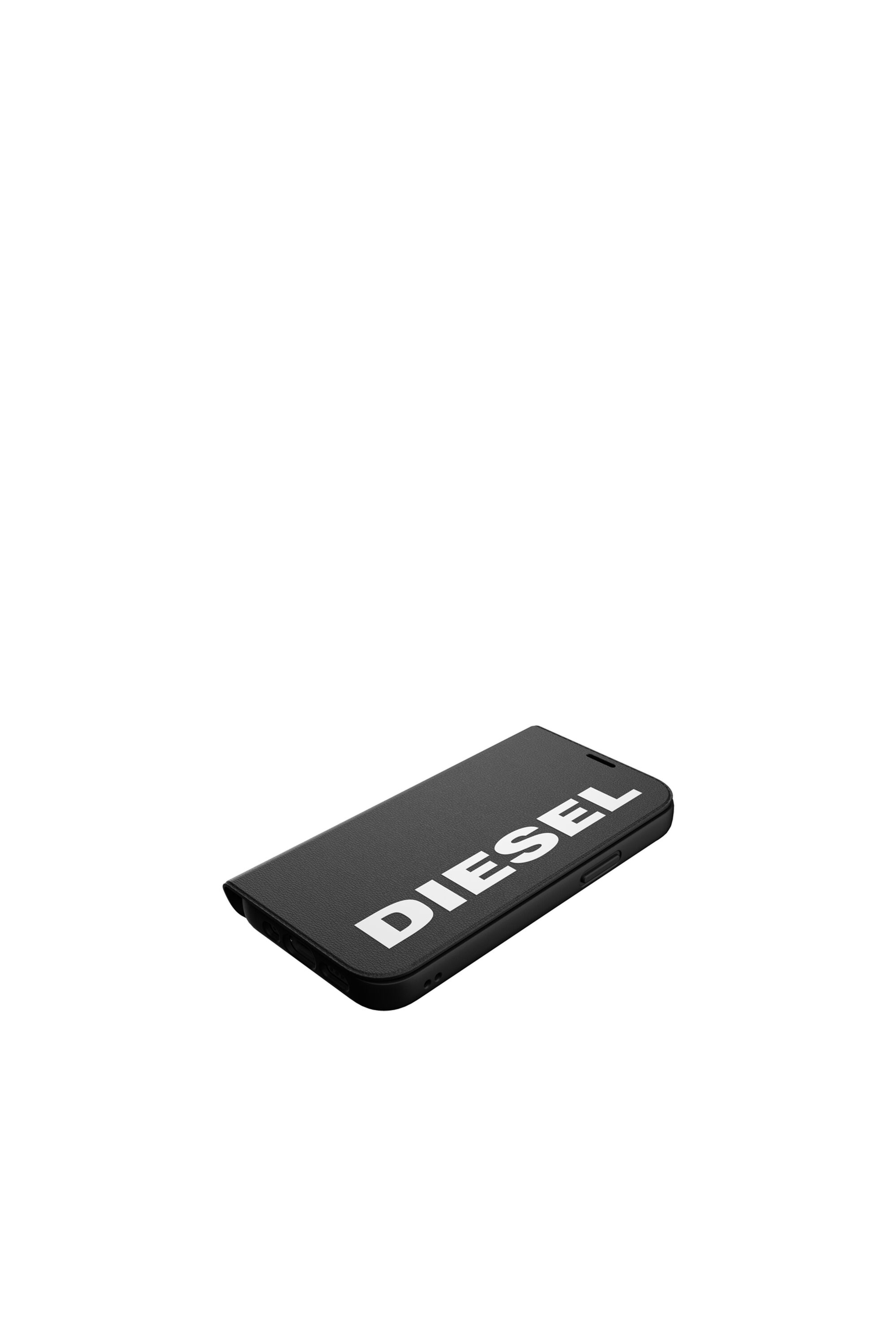 Diesel - 42485 BOOKLET CASE, Unisex Booklet Case für iPhone 12 Mini in Schwarz - Image 4