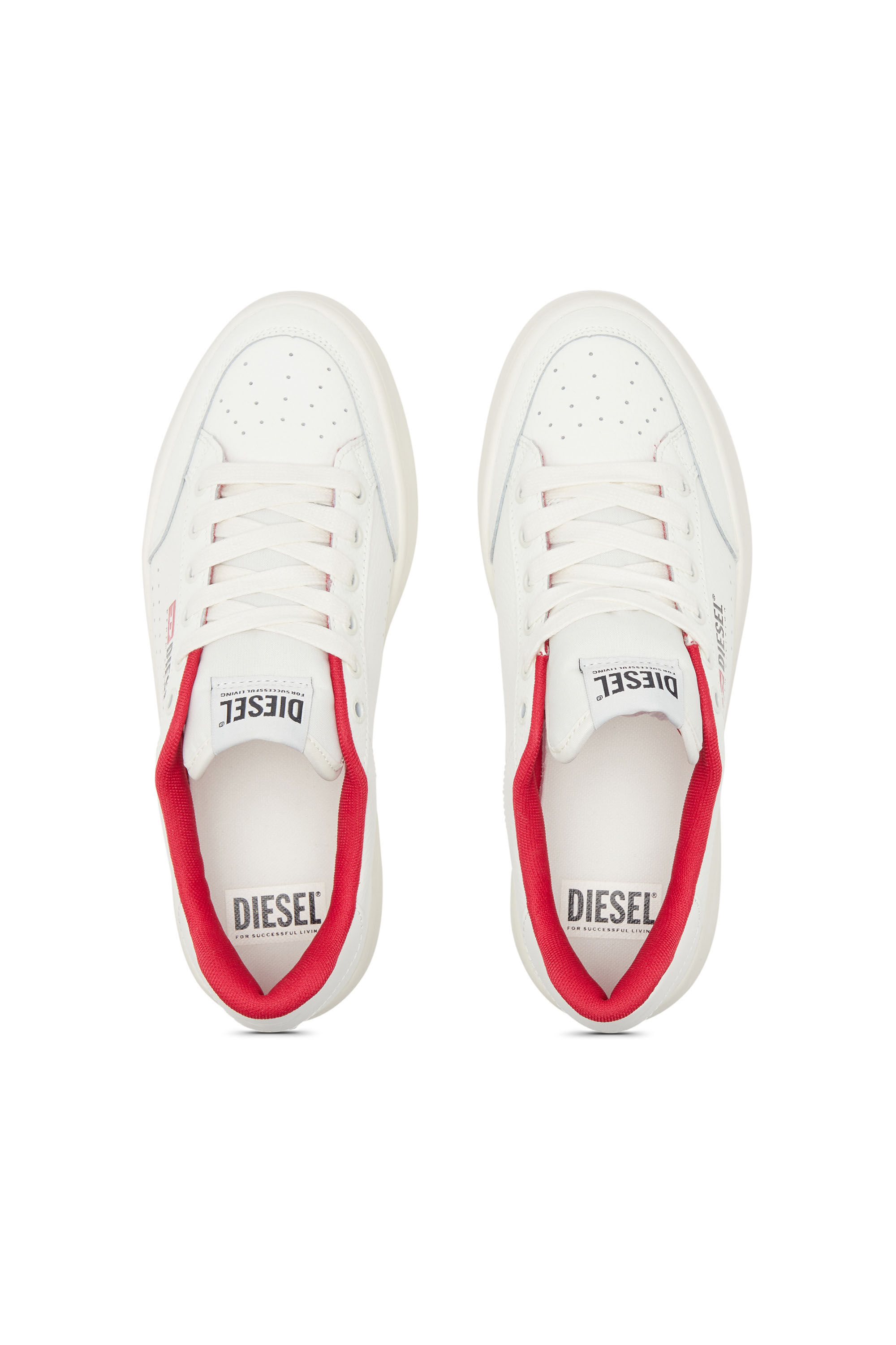 Diesel - S-ATHENE VTG, Man S-Athene-Retro sneakers in perforated leather in Multicolor - Image 4