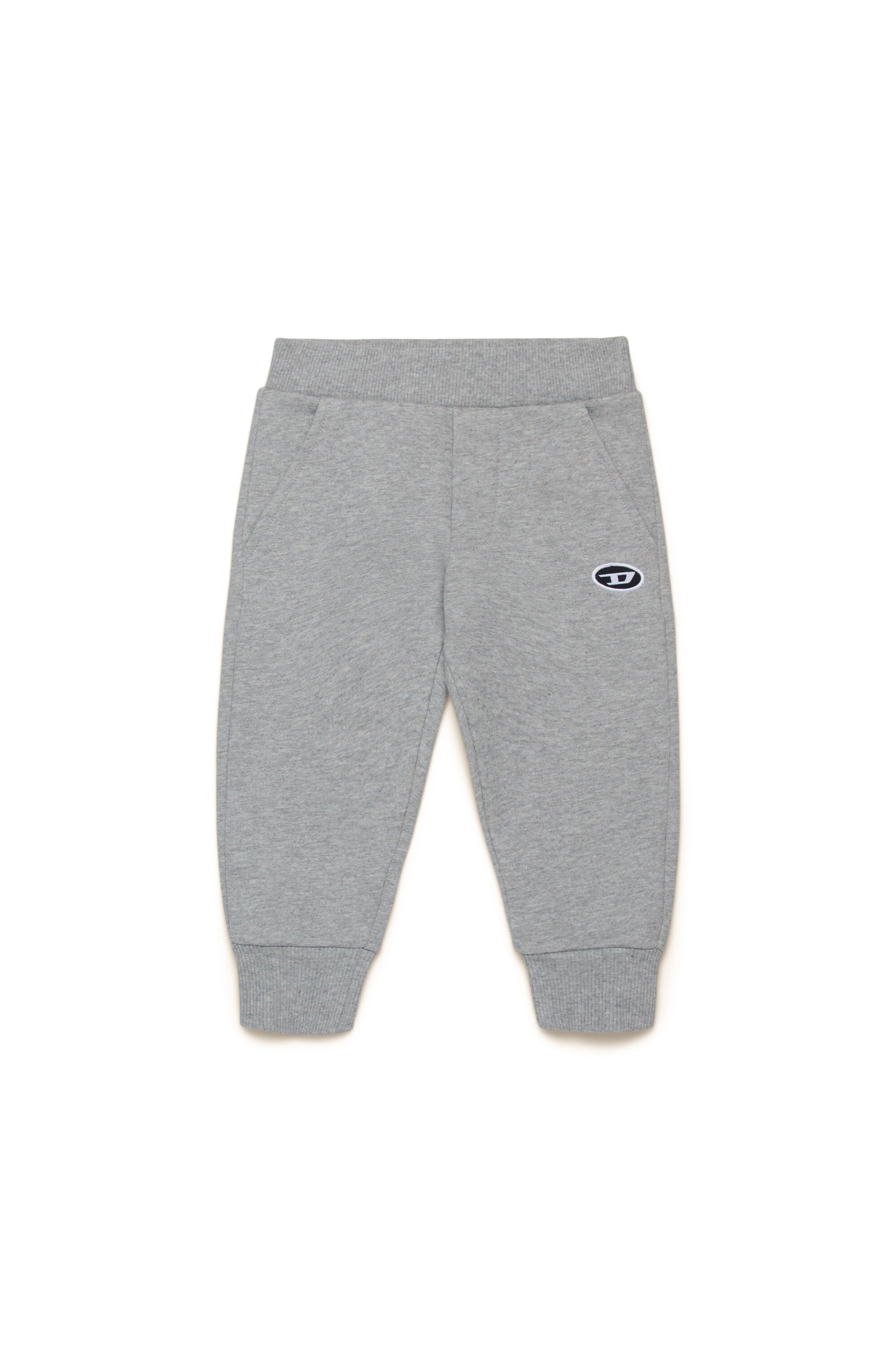 Diesel - PTARYDOVALPJB, Pantaloni tuta con patch Oval D Uomo in Grigio - 1