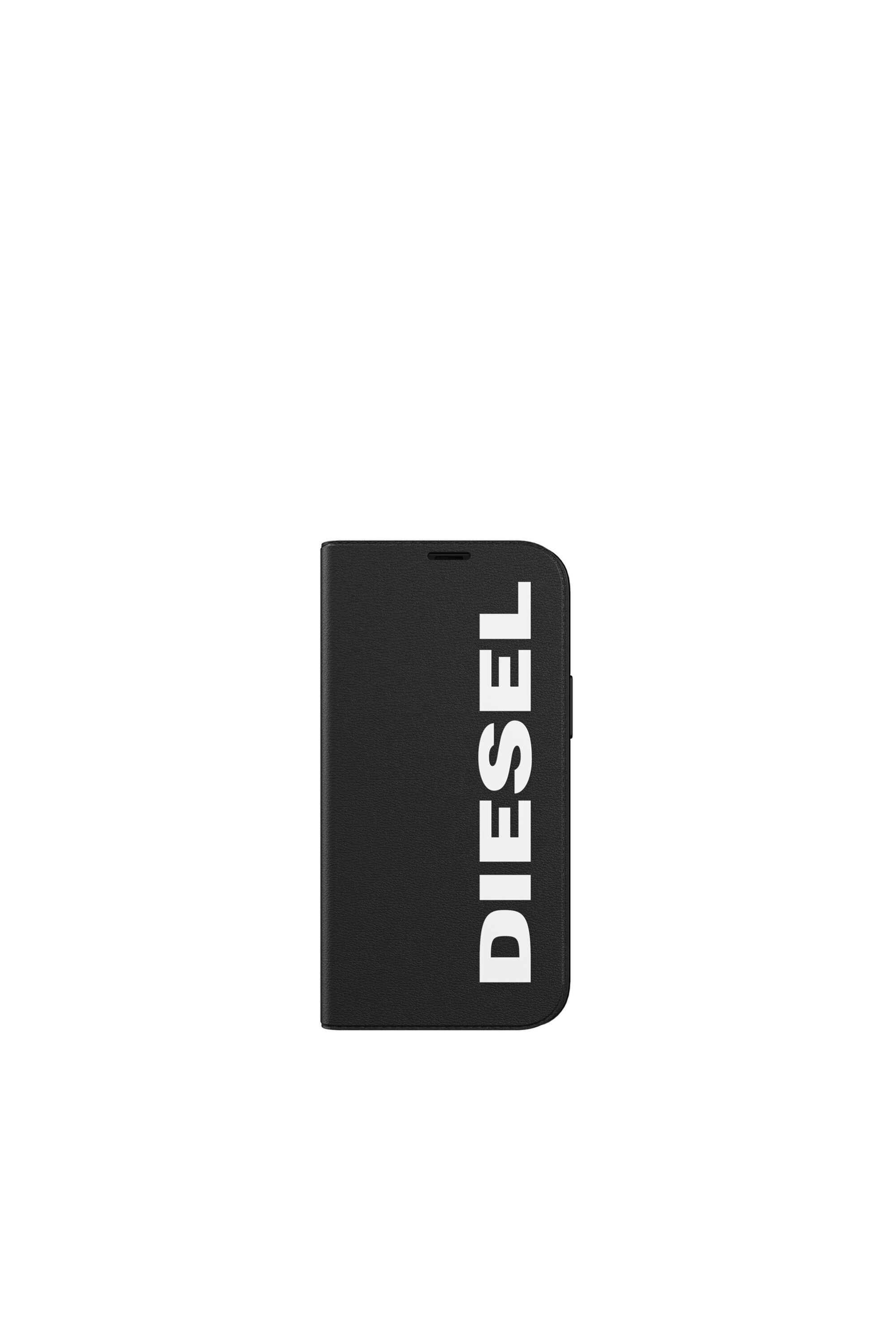 Diesel - 42485 BOOKLET CASE, Unisex Booklet Case für iPhone 12 Mini in Schwarz - Image 2