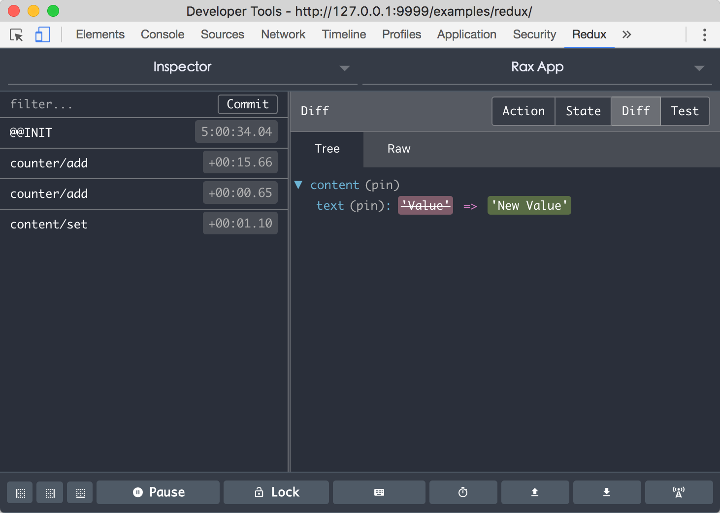 Redux DevTools extension