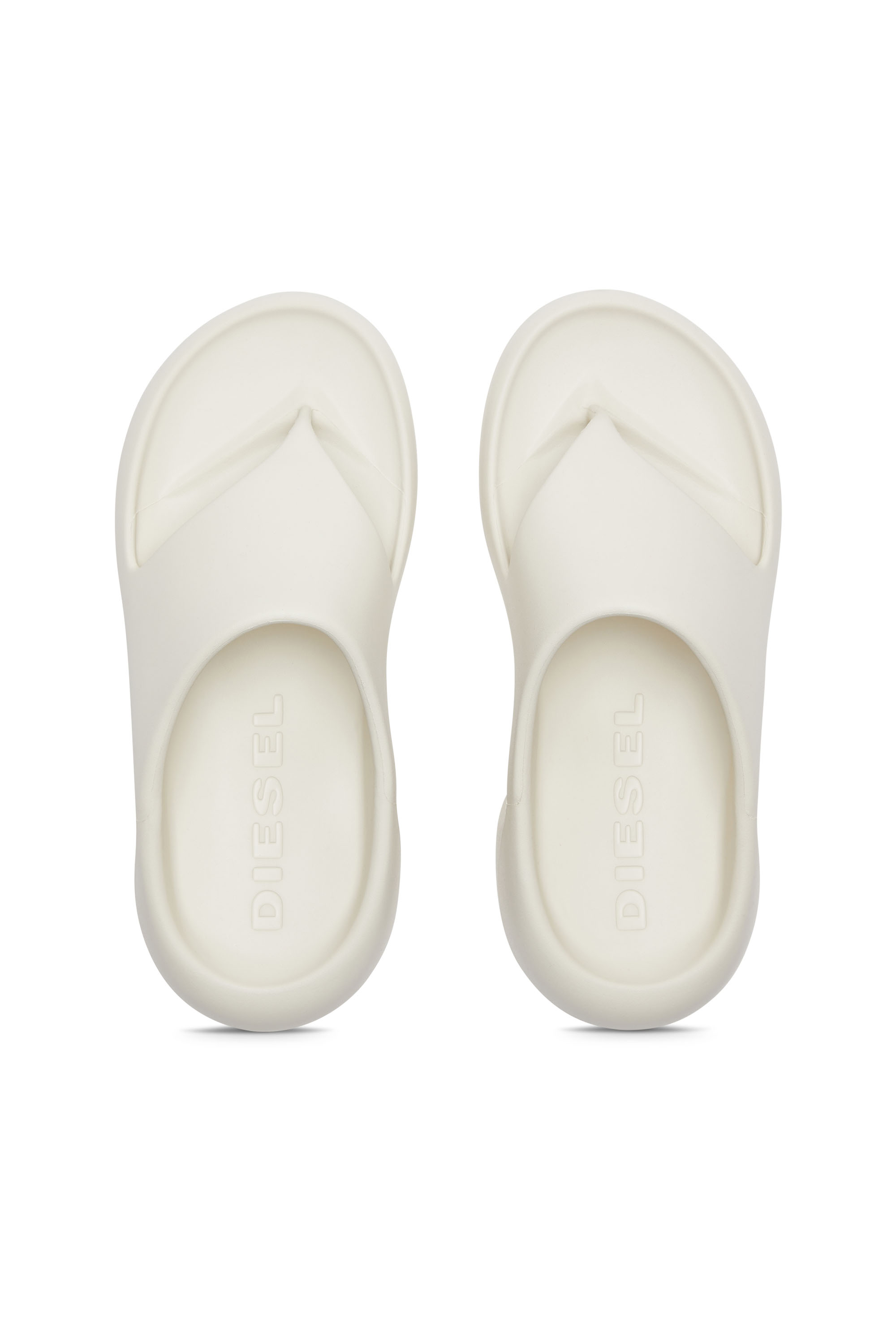 Diesel - SA-MAUI X, Unisex Sa-Maui-Rubber mule flip-flop in White - Image 5