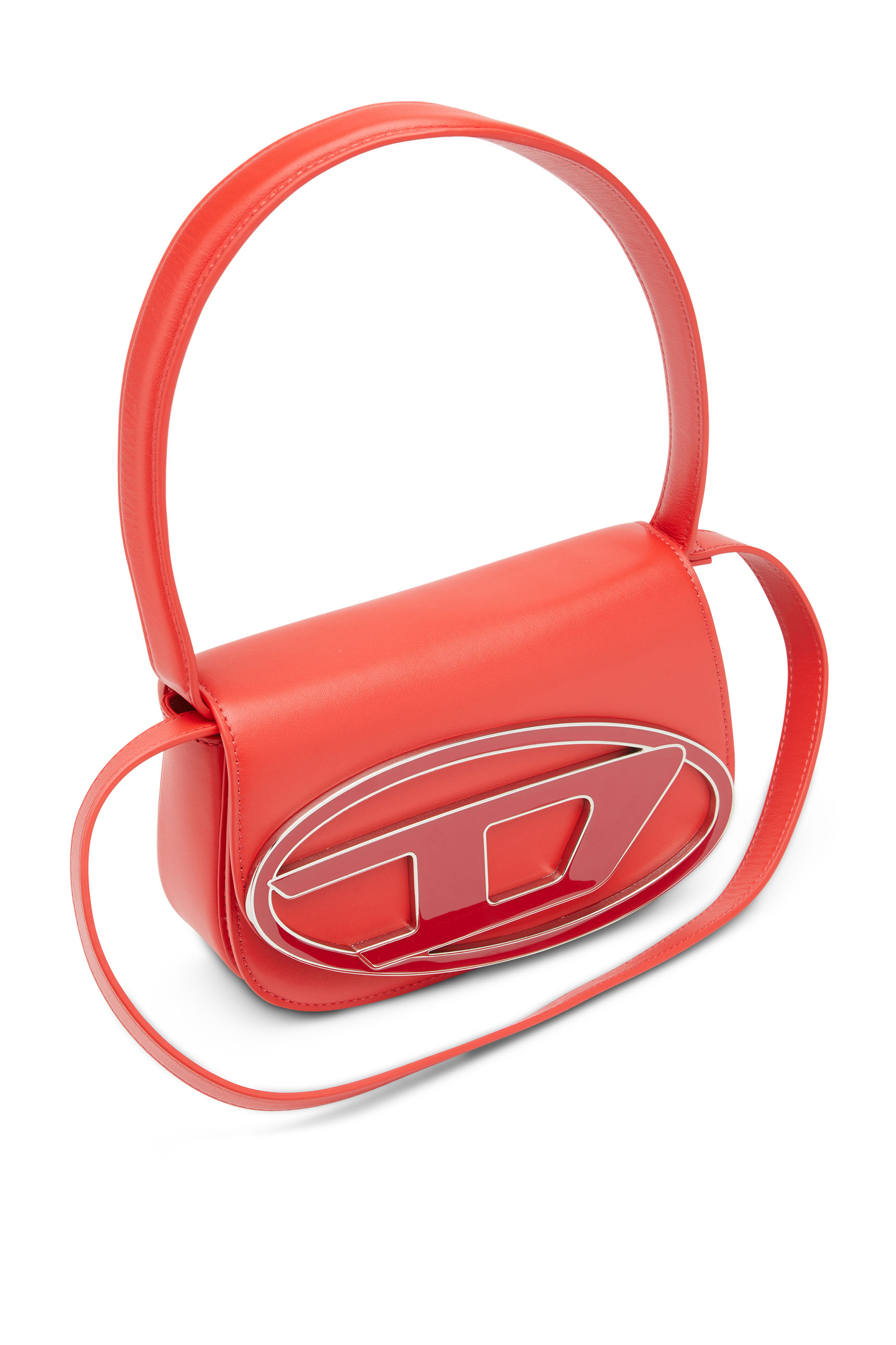 Diesel - 1DR, Woman 1DR-Iconic shoulder bag in nappa leather in Red - Image 5