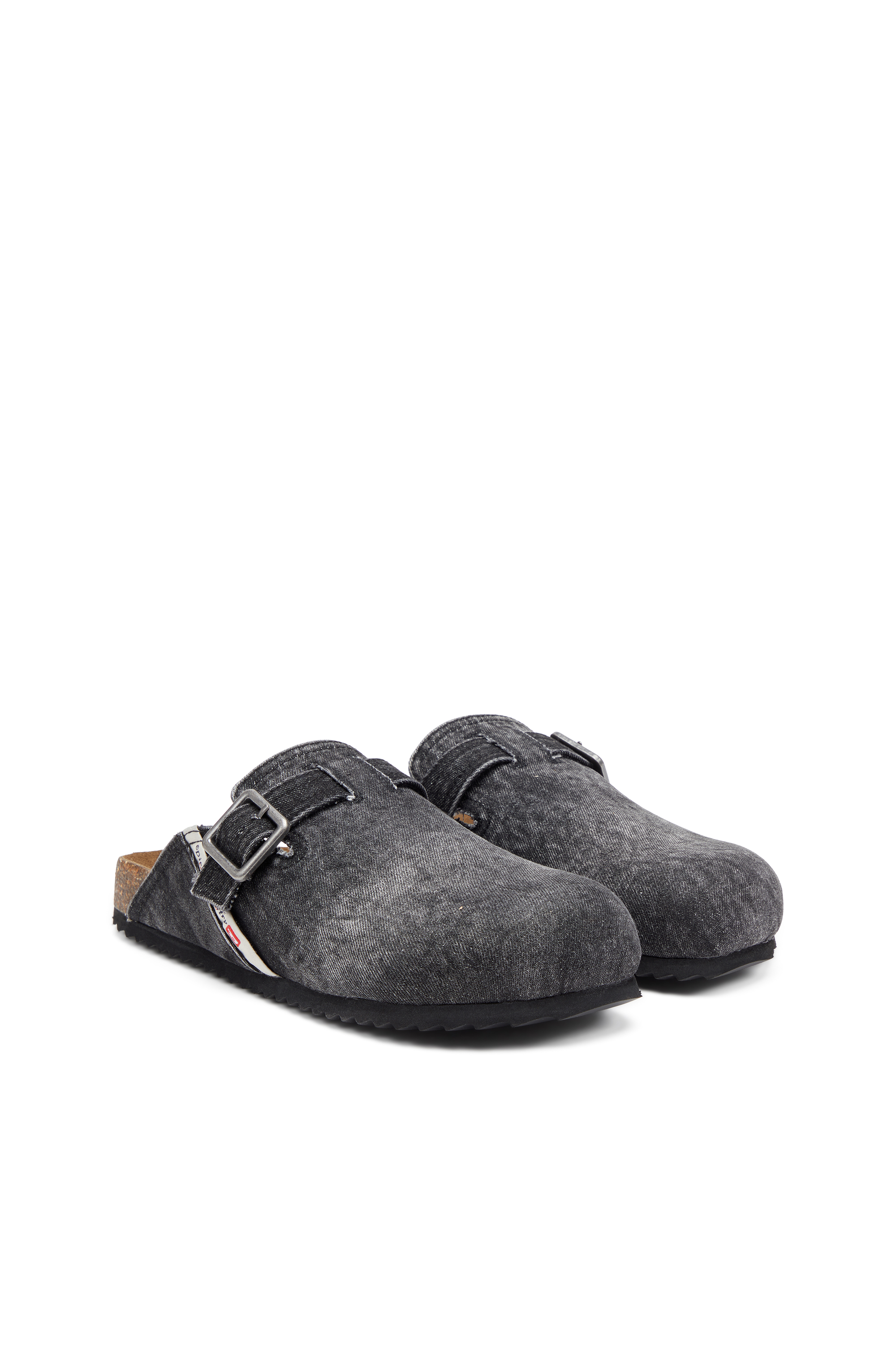 Diesel - D-WOODSTOCK X, Man D-Woodstock-Mules in faded denim in Black - Image 2