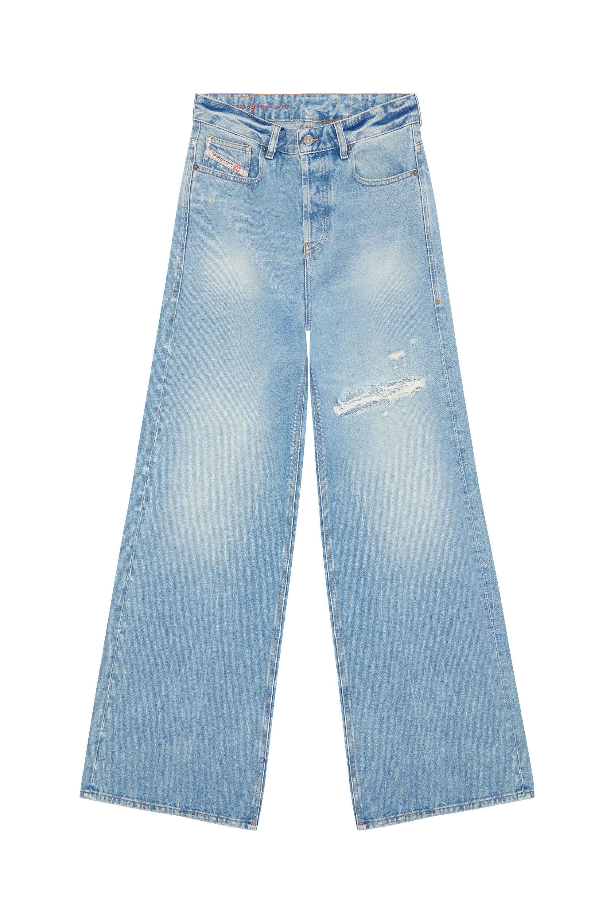 Diesel - Woman Straight Jeans 1996 D-Sire 09E25, Light Blue - Image 7