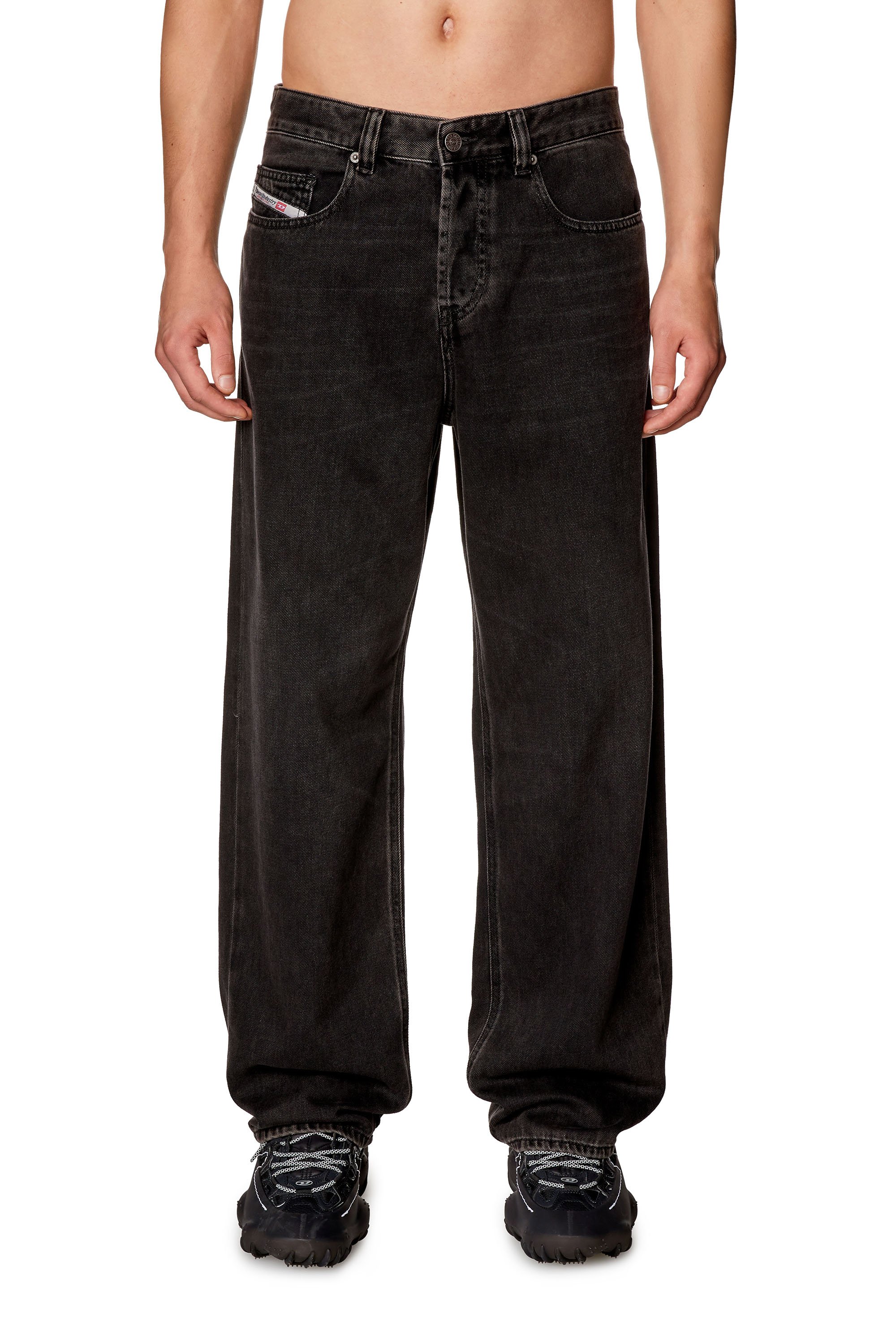 Straight Jeans 2001 D-Macro 09I35, Black/Dark grey