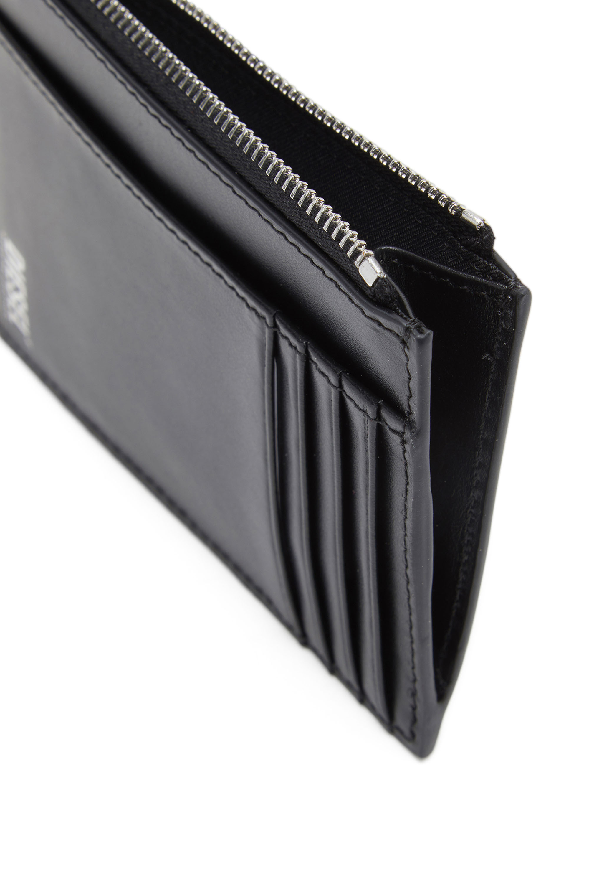 Diesel - 1DR CARD HOLDER I, Woman Card holder in leather in Black - Image 3