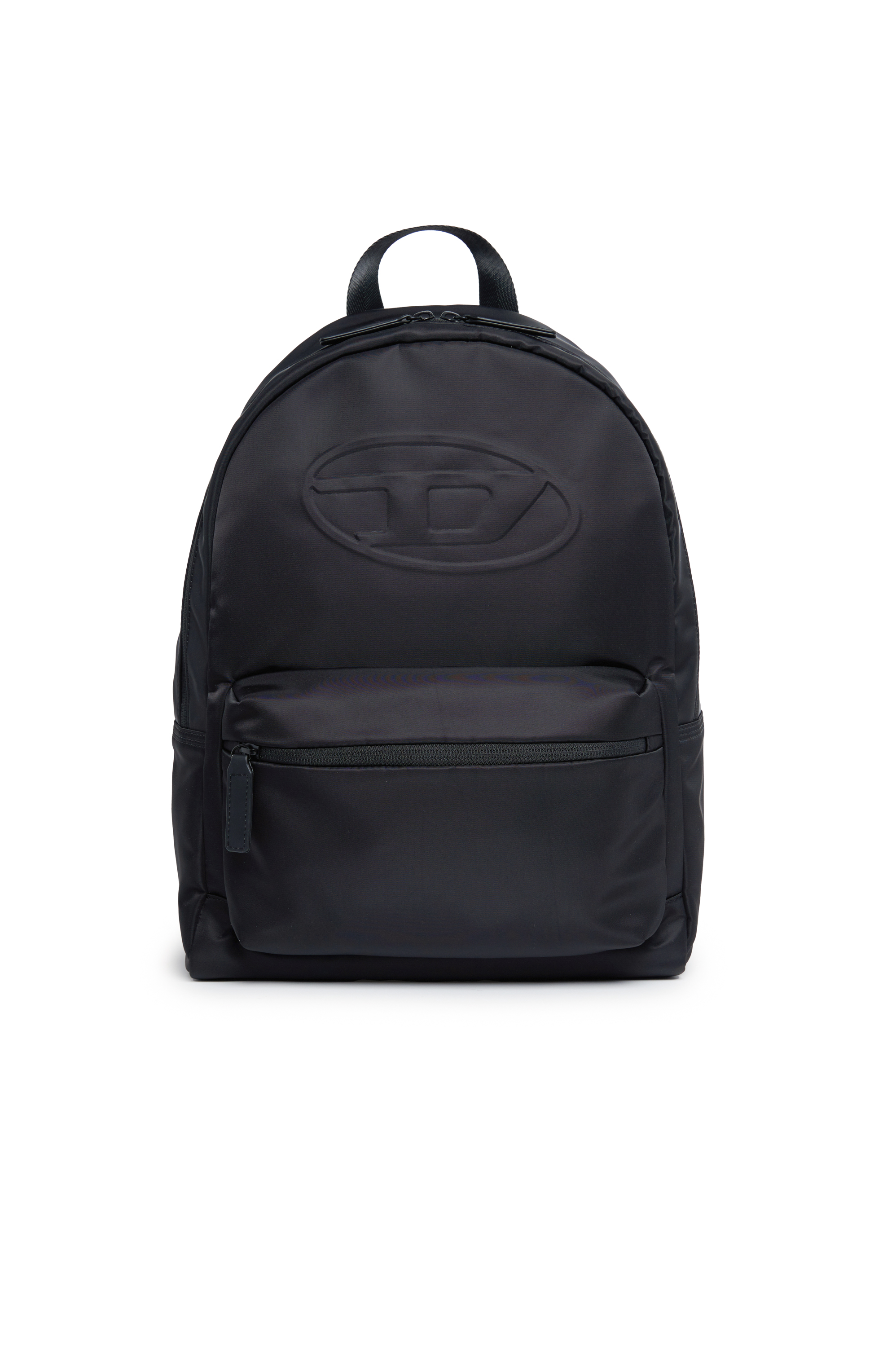 Diesel - WOVAL, Unisex Nylon backpack with embossed Oval D in Black - Image 1