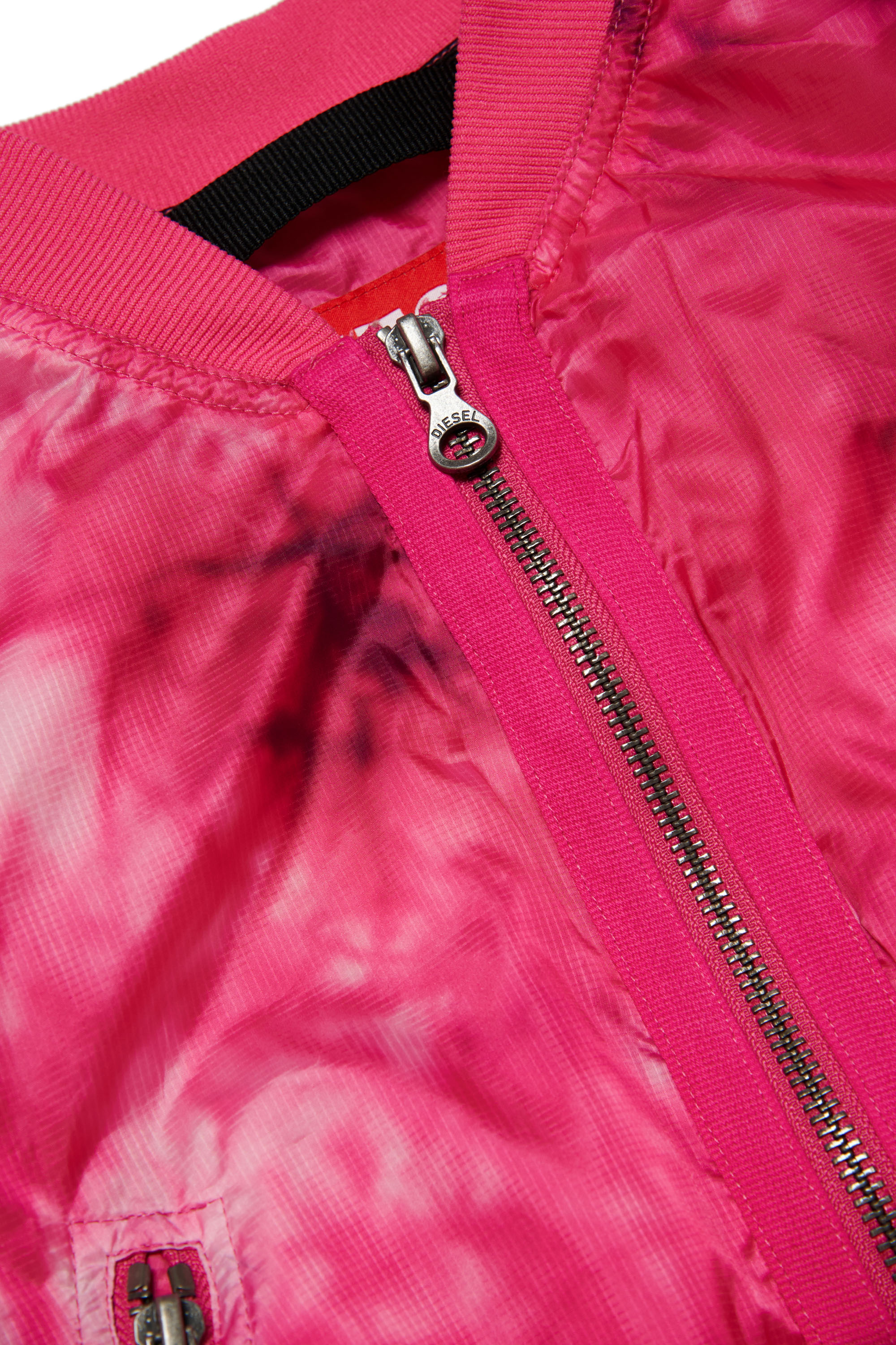Diesel - JOAK, Woman Bomber jacket in tie-dye ripstop in Pink - Image 3