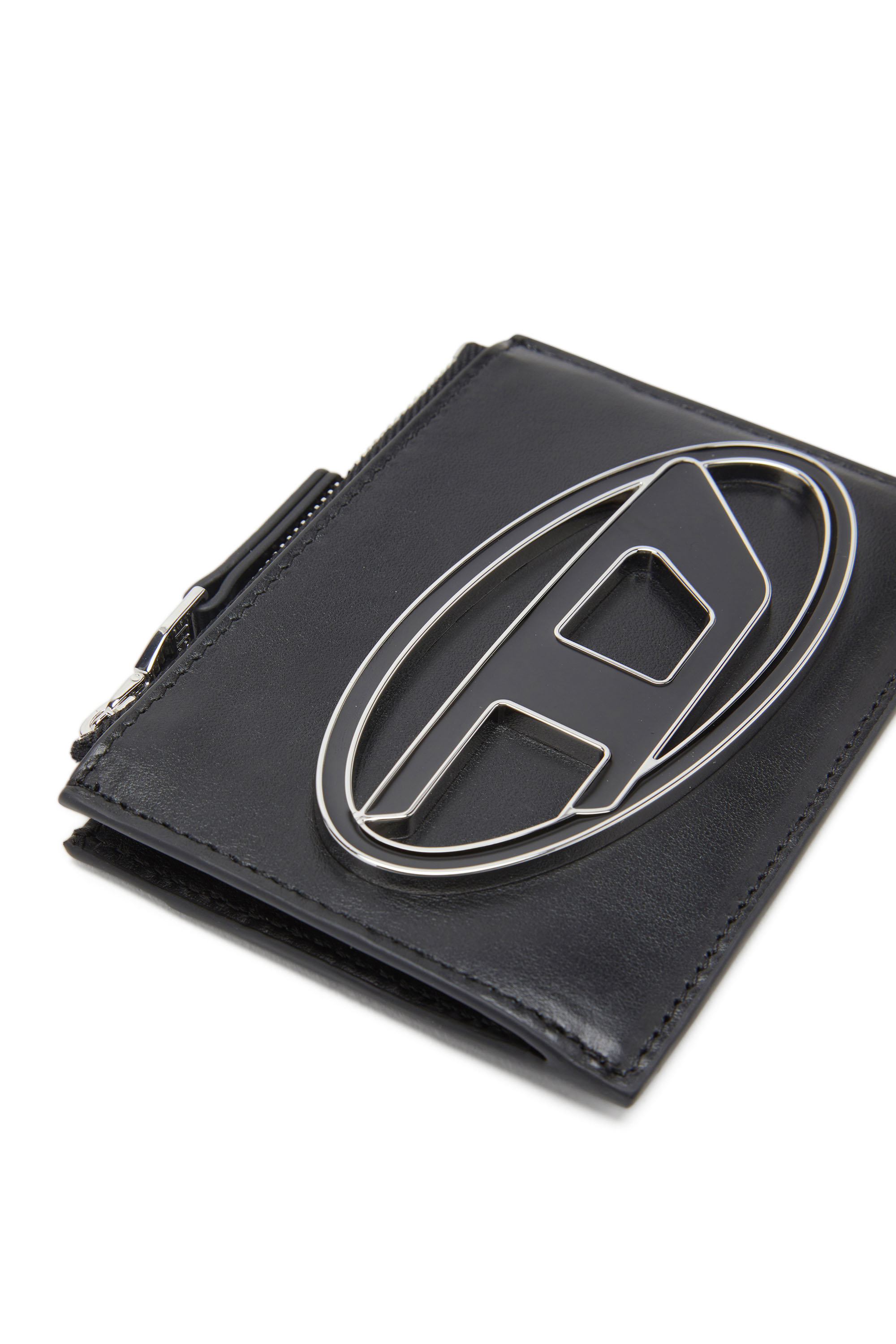 Diesel - 1DR CARD HOLDER I, Woman Card holder in leather in Black - Image 4