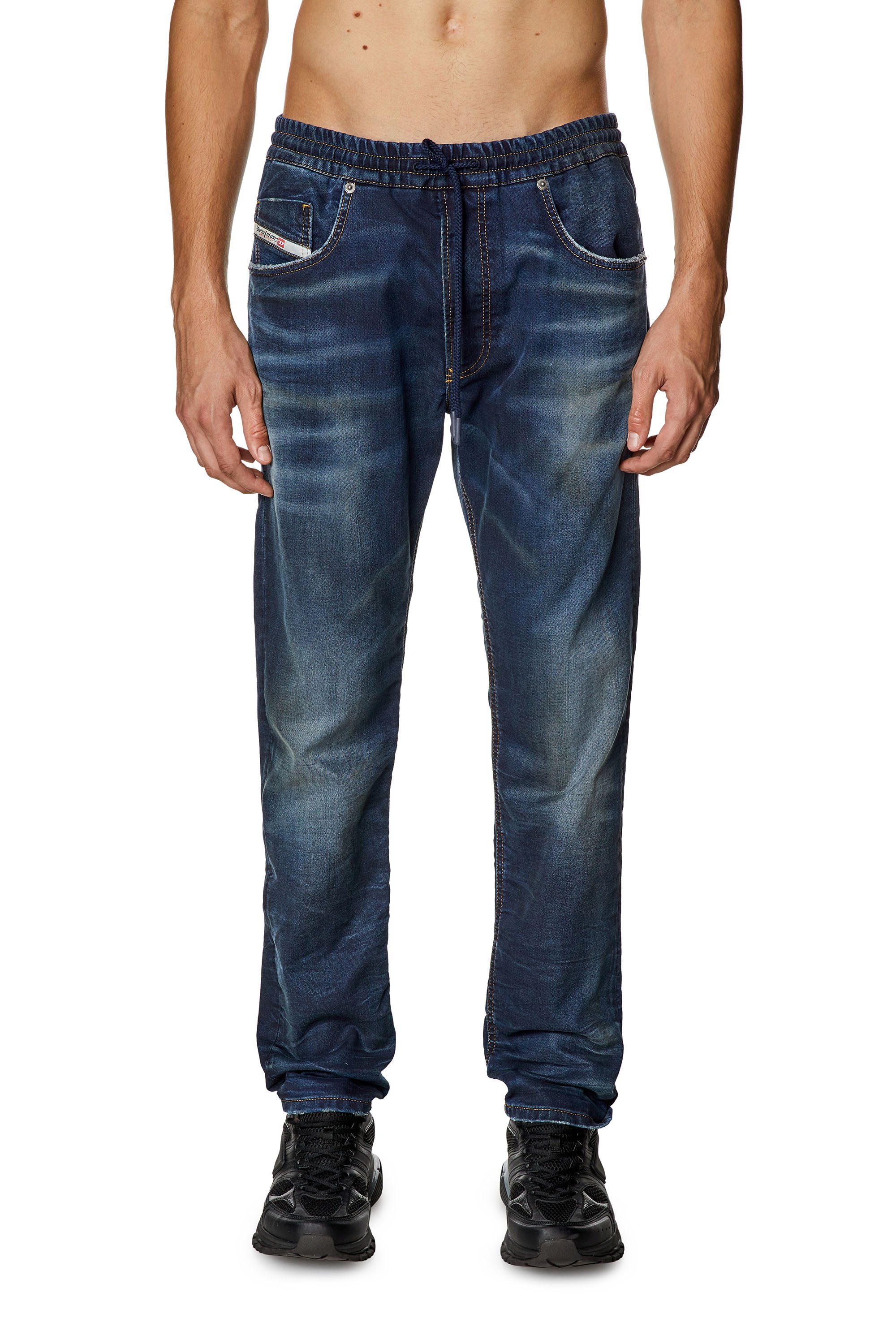 Diesel - Man Tapered 2030 D-Krooley Joggjeans® 068JA, Dark Blue - Image 1