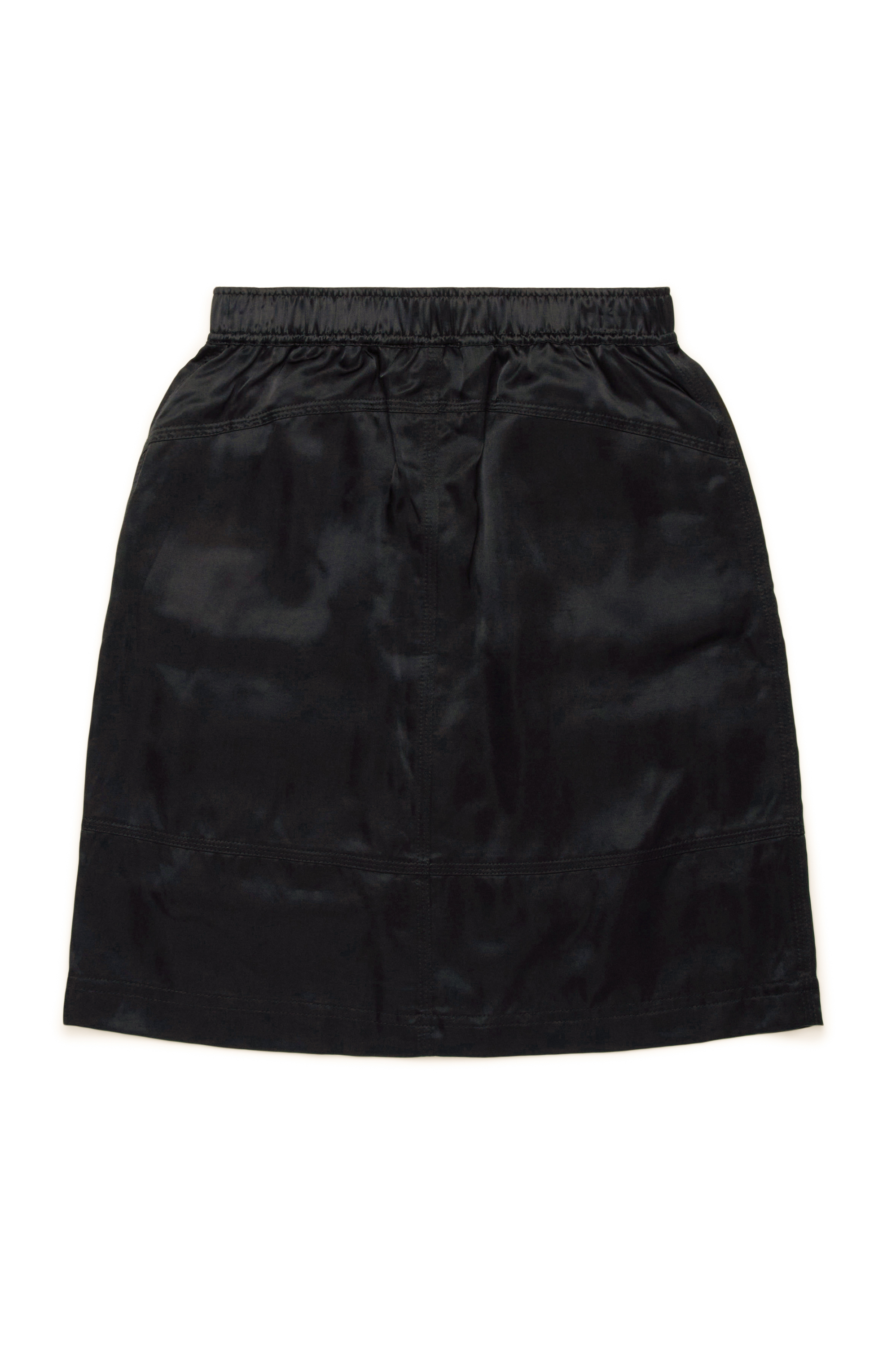 Diesel - GOMIRT, Woman Satin mini skirt with cargo pockets in Black - Image 2