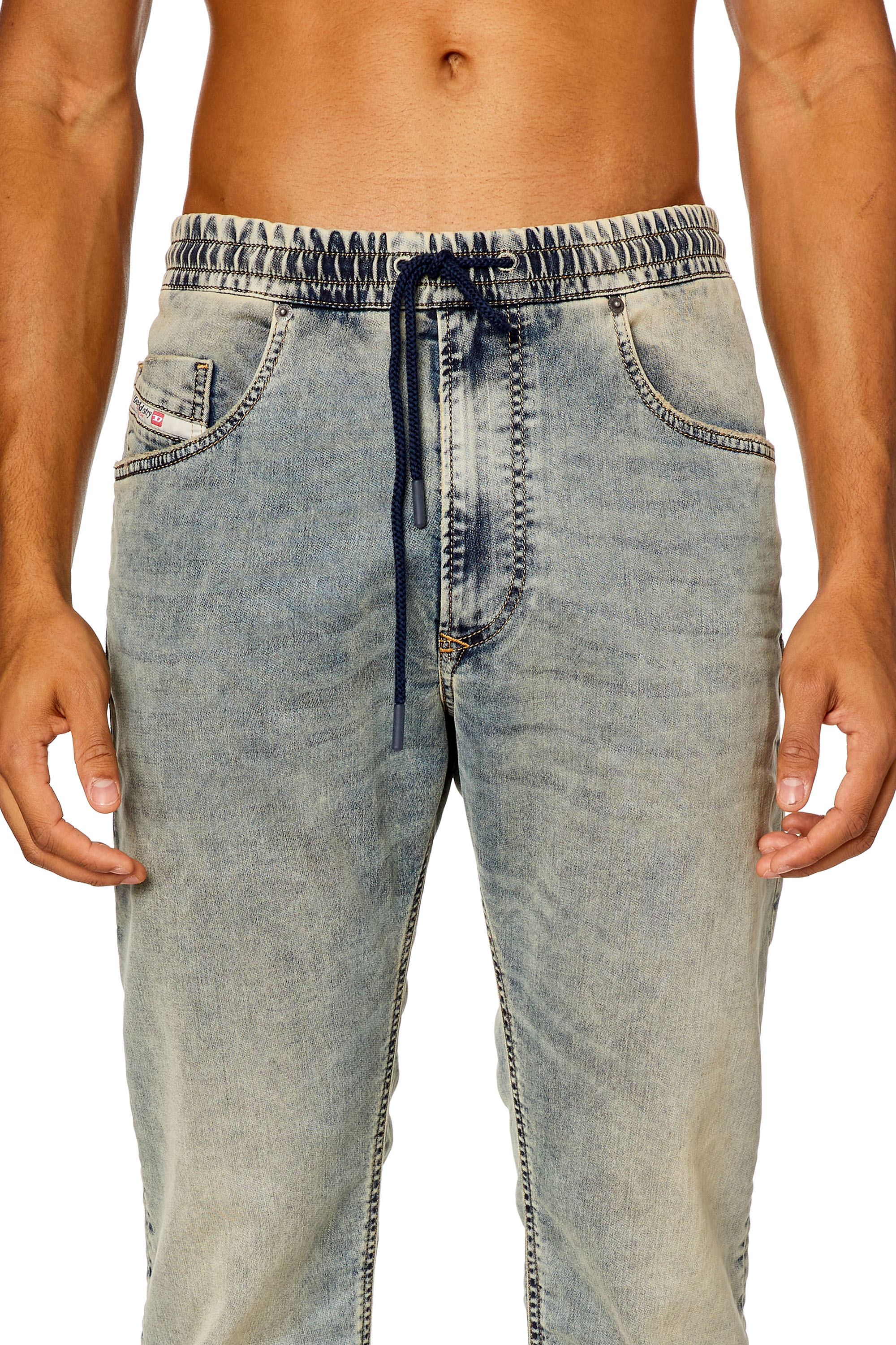 Diesel - Man Tapered 2030 D-Krooley Joggjeans® 068JW, Medium blue - Image 5