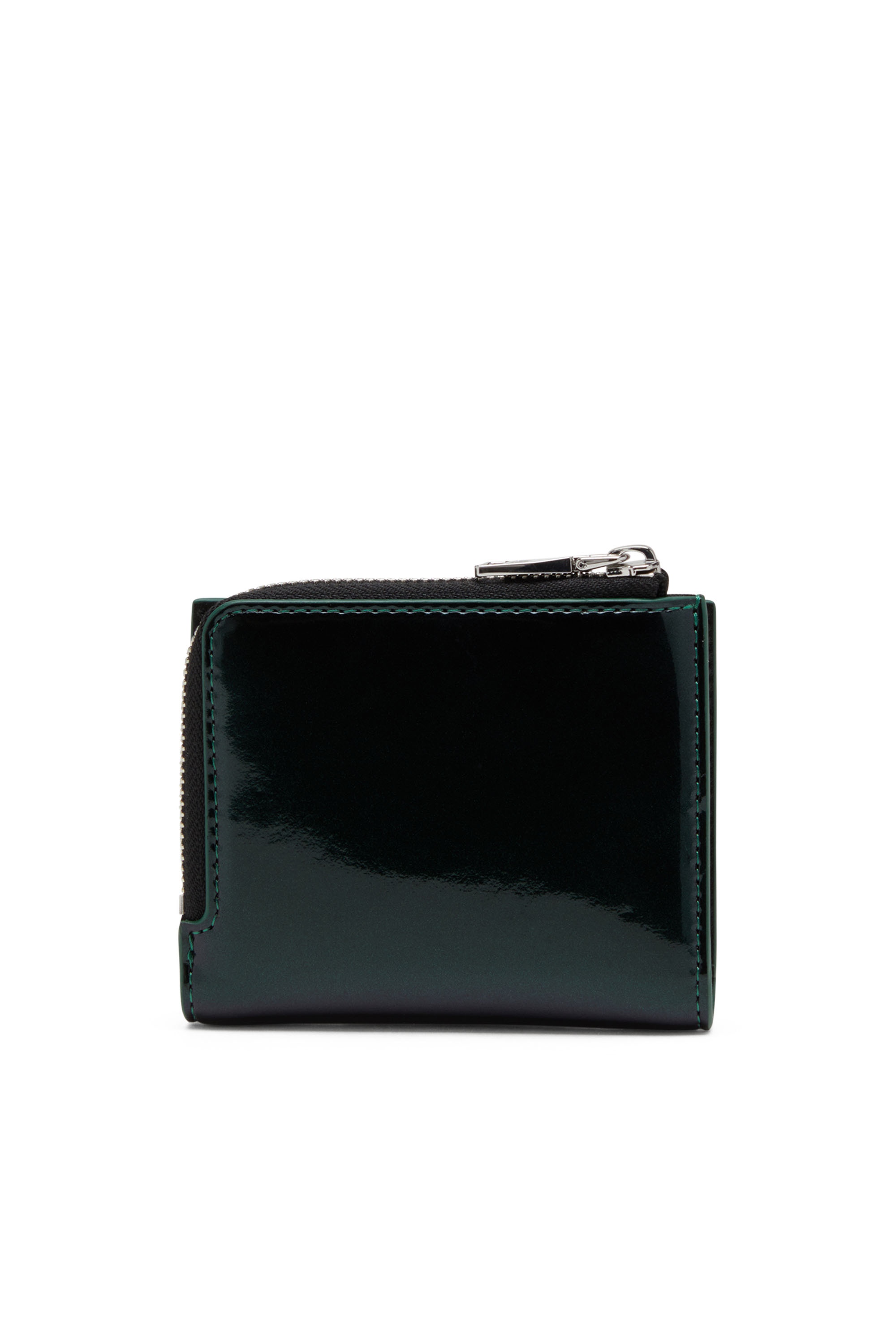 Diesel - 1DR CARD HOLDER ZIP L, Woman Iridescent bi-fold card holder in Multicolor - Image 2