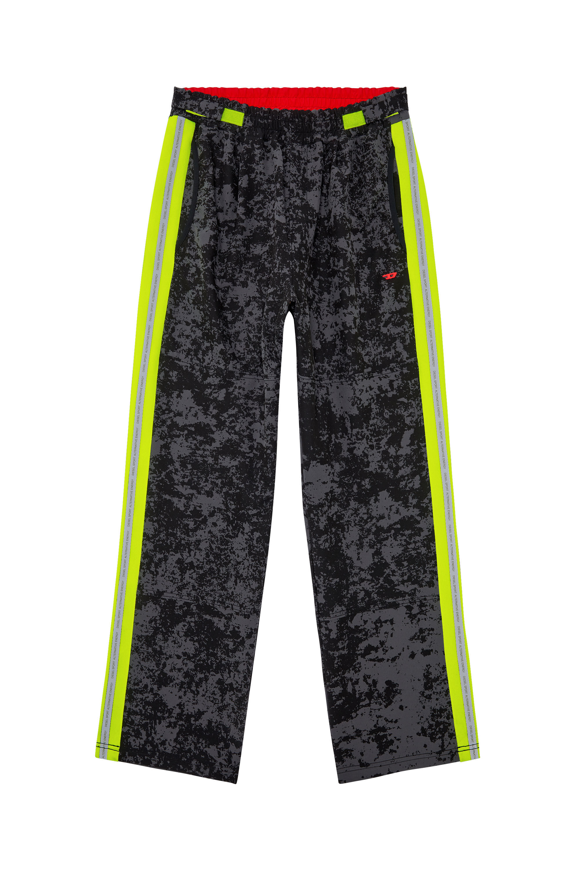 Diesel - AMWB-WINSTON-WT30, Man Woven track pants with cloudy print in Multicolor - Image 2