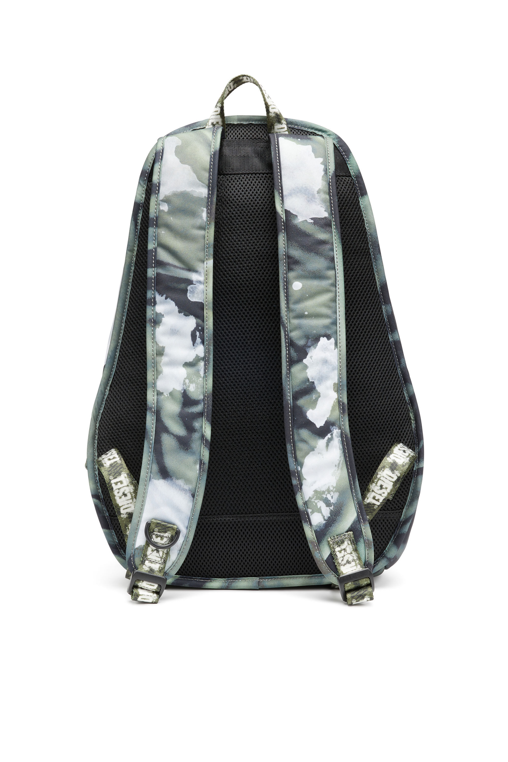 Diesel - RAVE BACKPACK X, Unisex Rave-Backpack with wet-effect camo print in Multicolor - Image 3