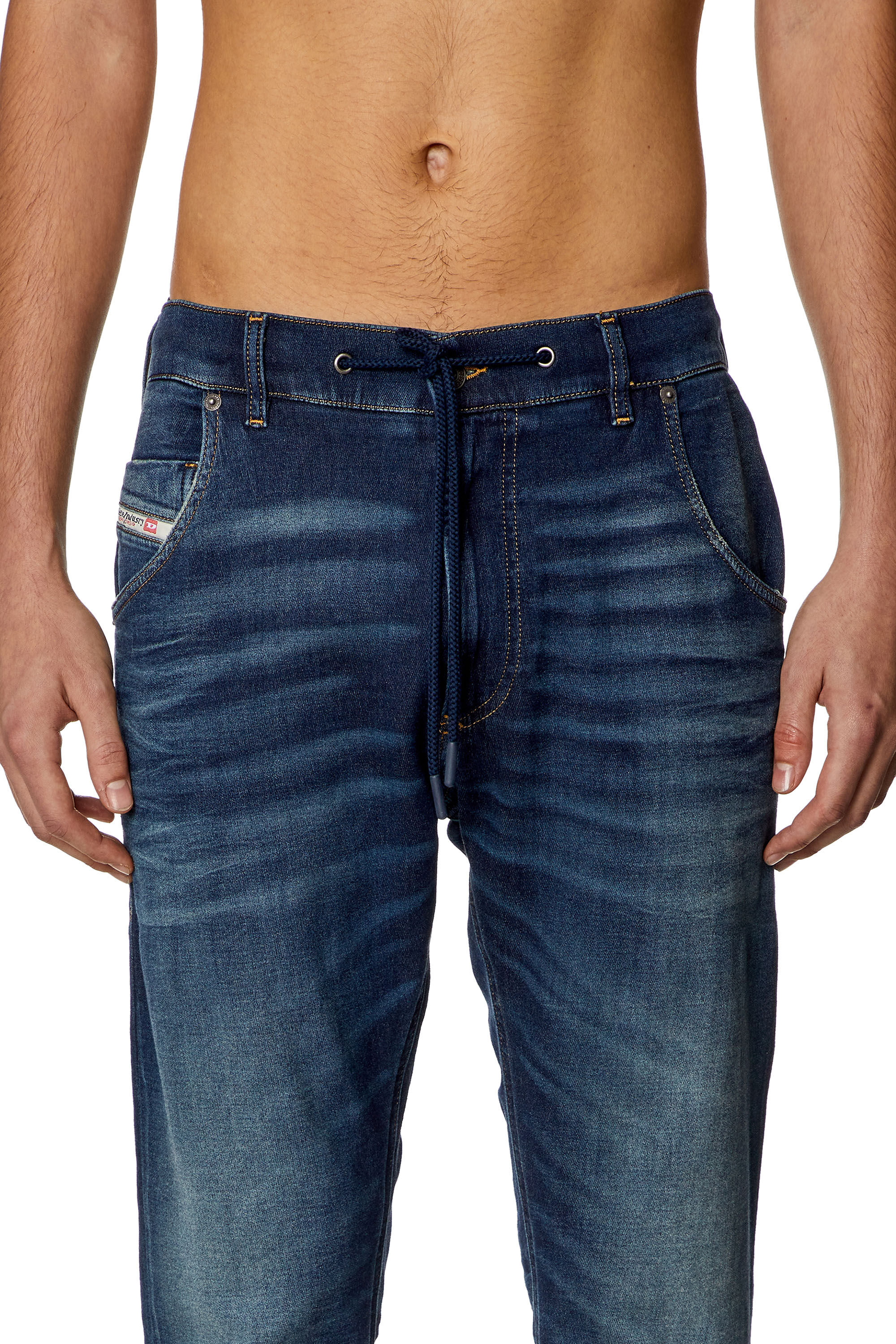 Diesel - Man Tapered 2030 D-Krooley Joggjeans® 068HZ, Dark Blue - Image 5