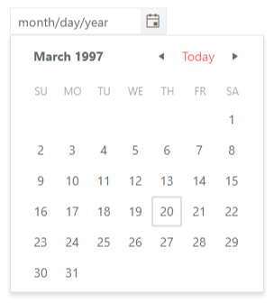 DatePicker - Focused Dates