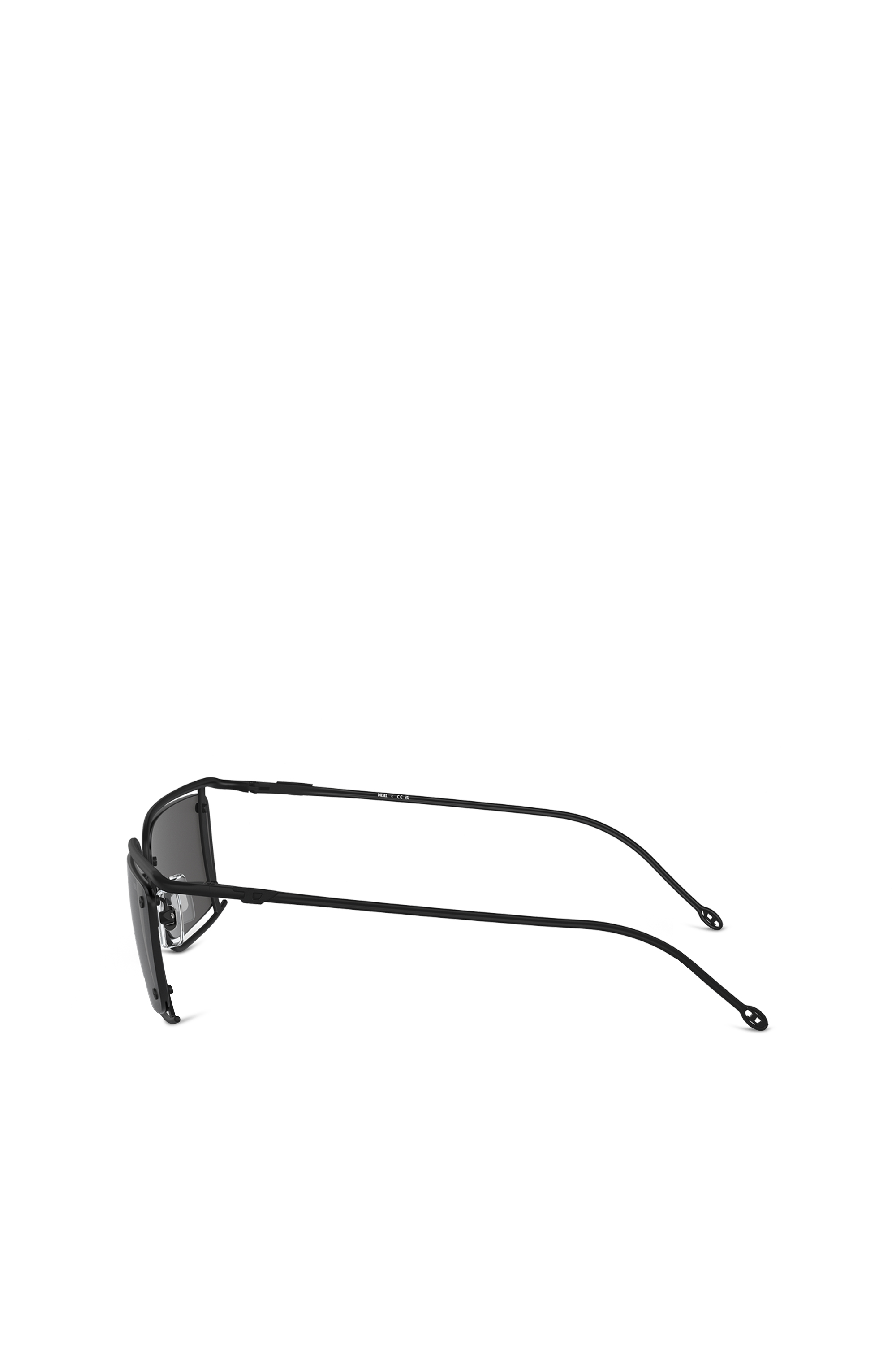 Diesel - 0DL1002, Unisex Rectangle sunglasses in Black - Image 2