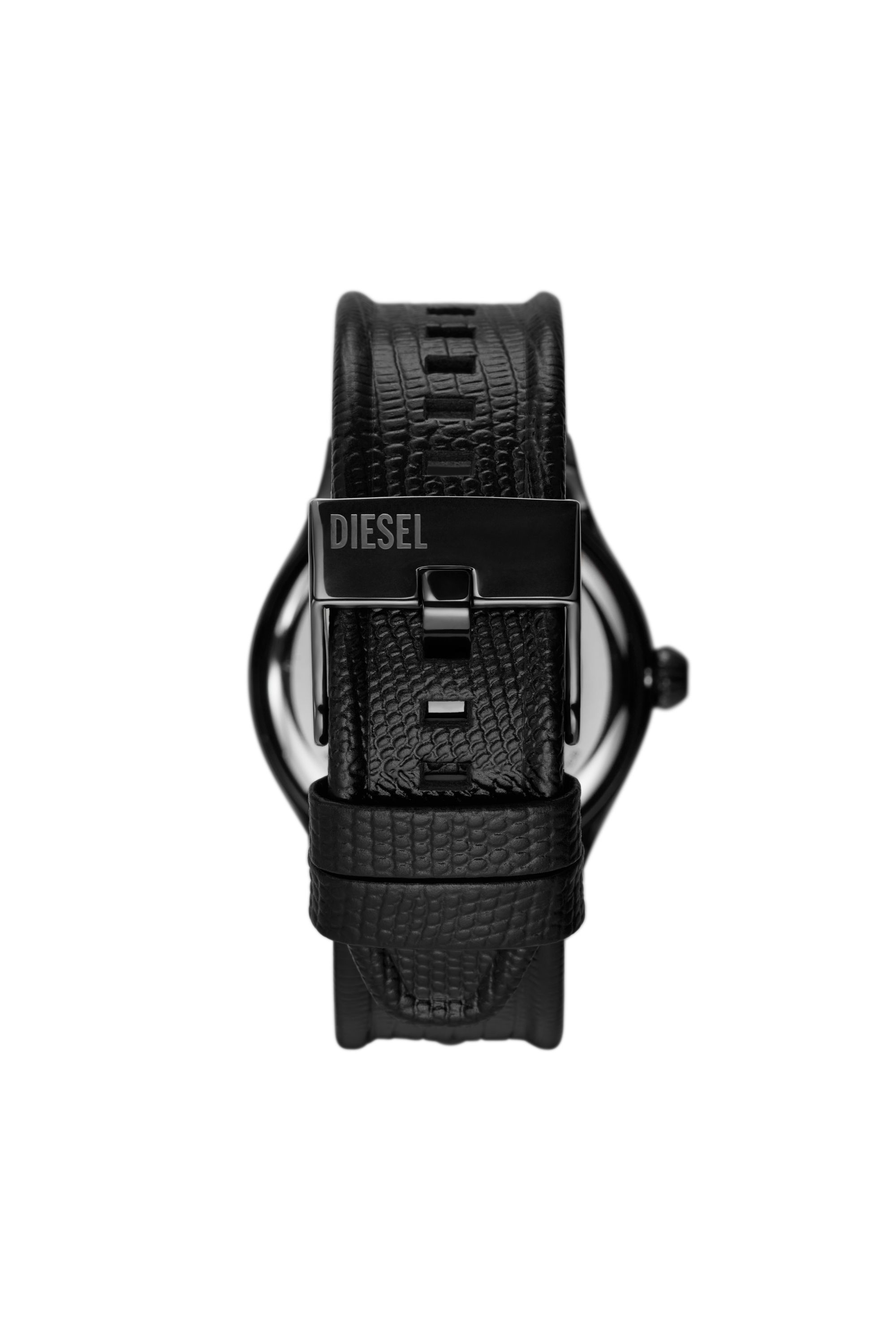 Diesel - DZ2193, Herren Vert Armbanduhr aus schwarzem Leder in Schwarz - Image 2