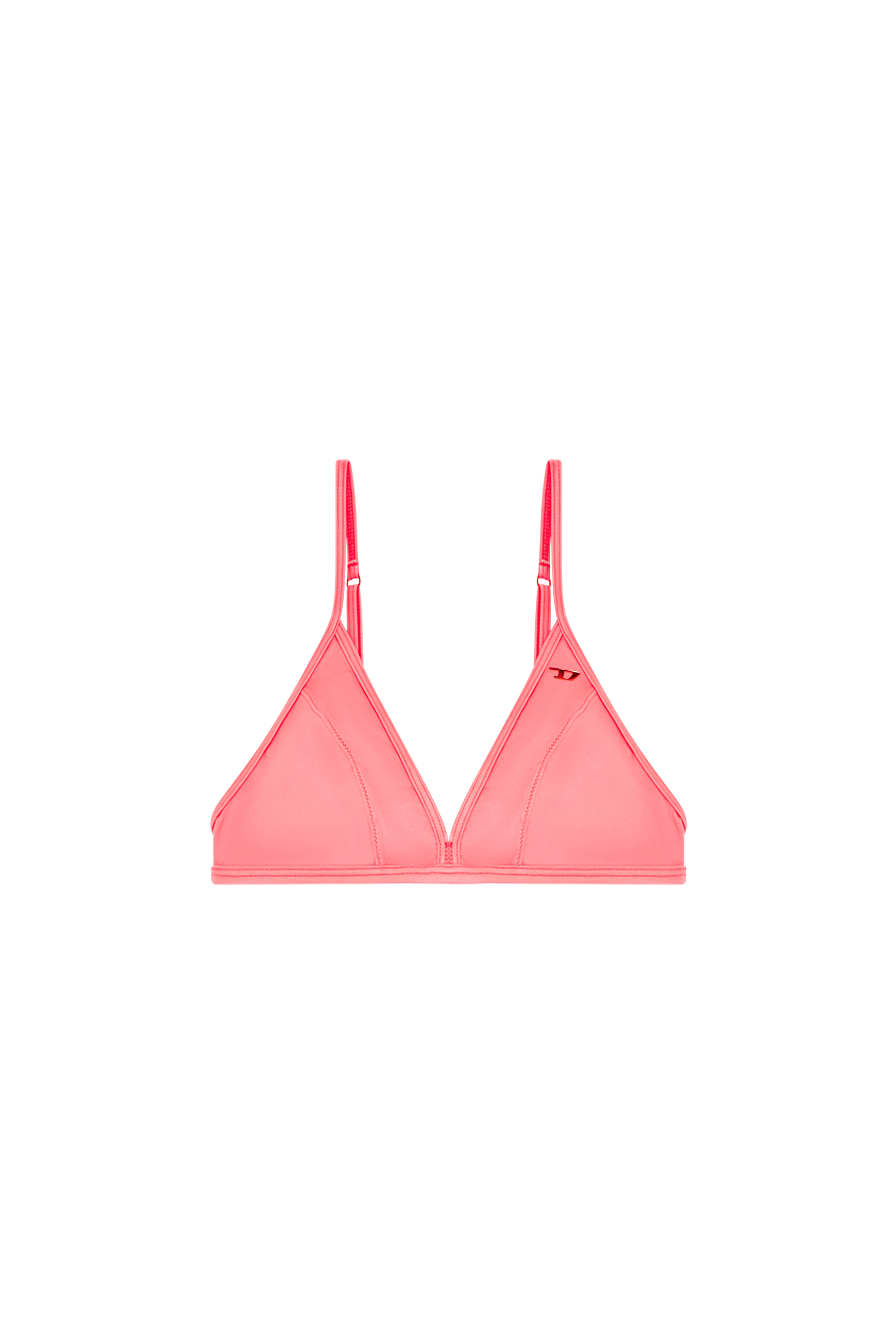 Diesel - BFB-MARISOL, Damen Neonfarbenes Triangel-Bikini-Top mit D-Logo in Rosa - Image 5