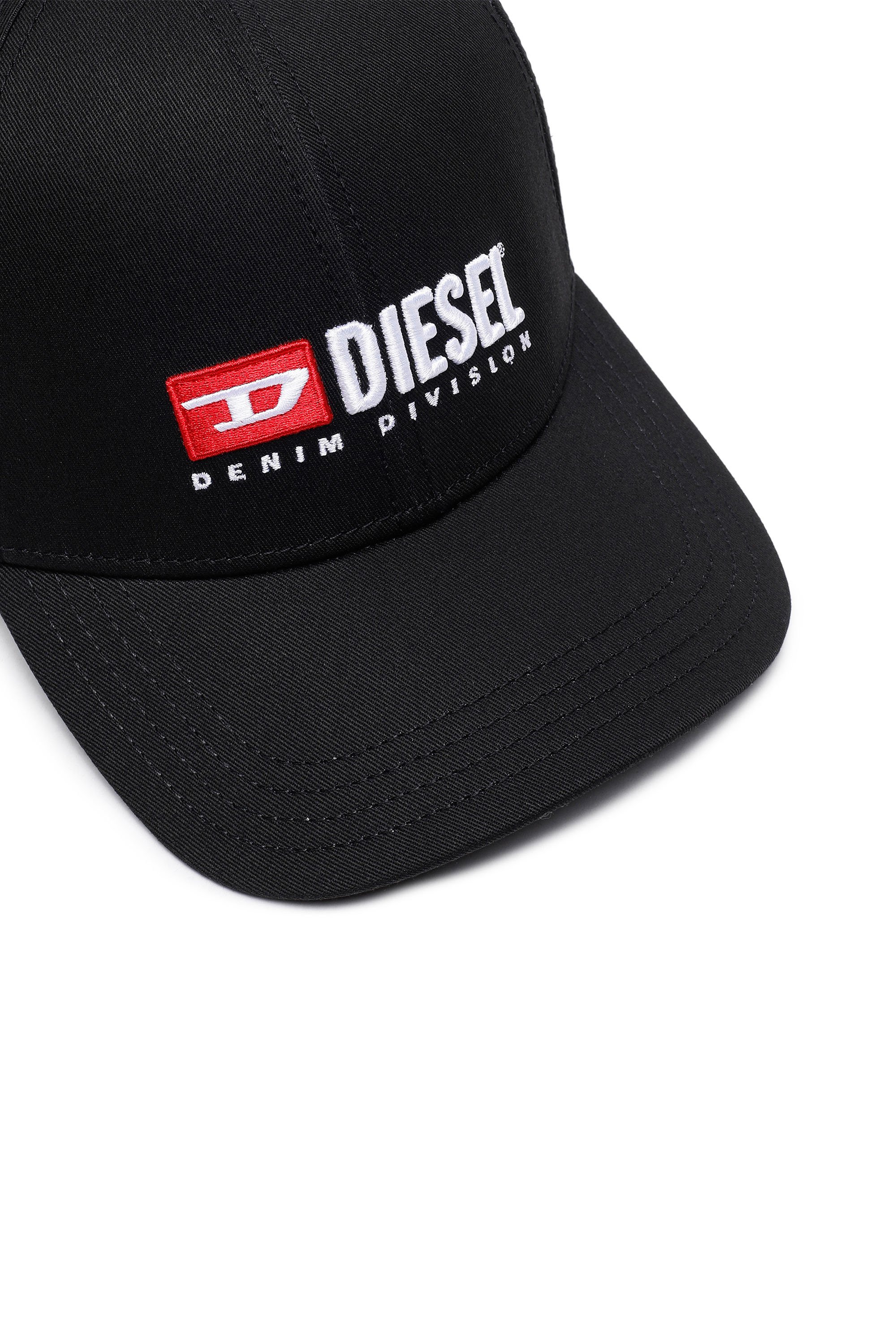 Diesel - CORRY-DIV, Unisex Basecap mit Denim Division-Logo in Schwarz - Image 3