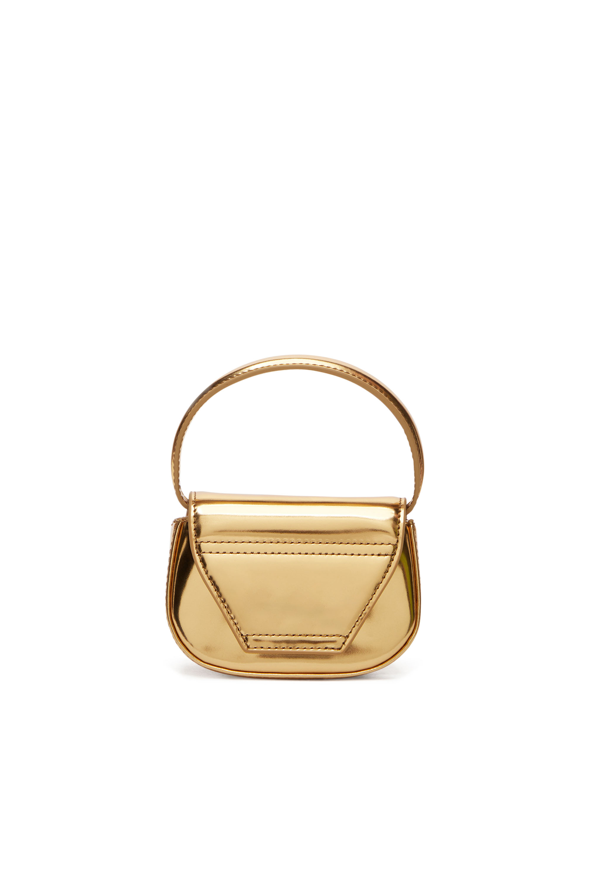 Diesel - 1DR-XS-S, Woman 1DR-XS-S-Iconic mini bag in mirrored leather in Oro - Image 2