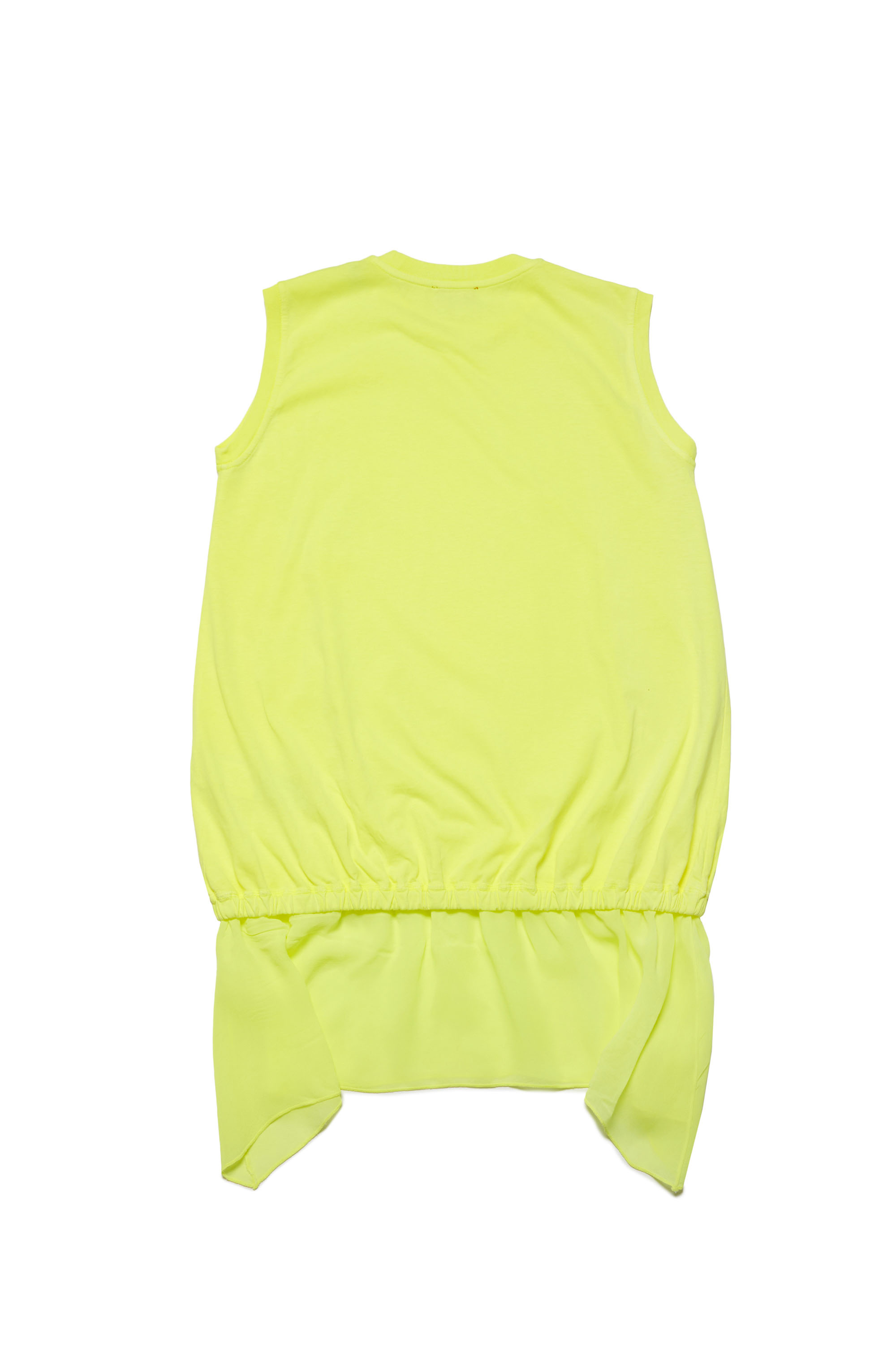 Diesel - DROLLETTY, Woman Sleeveless dress with fluid skirt in Yellow - Image 2