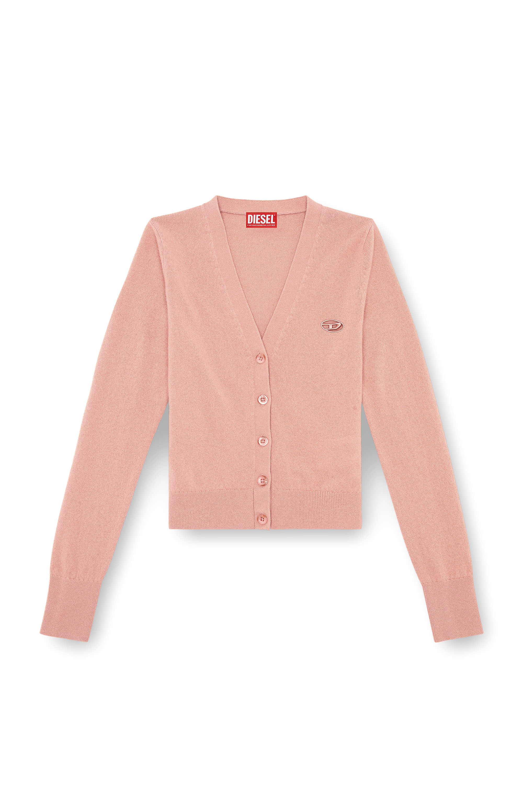 Diesel - M-ARTE, Damen Cardigan aus Wolle und Kaschmir in Rosa - 3