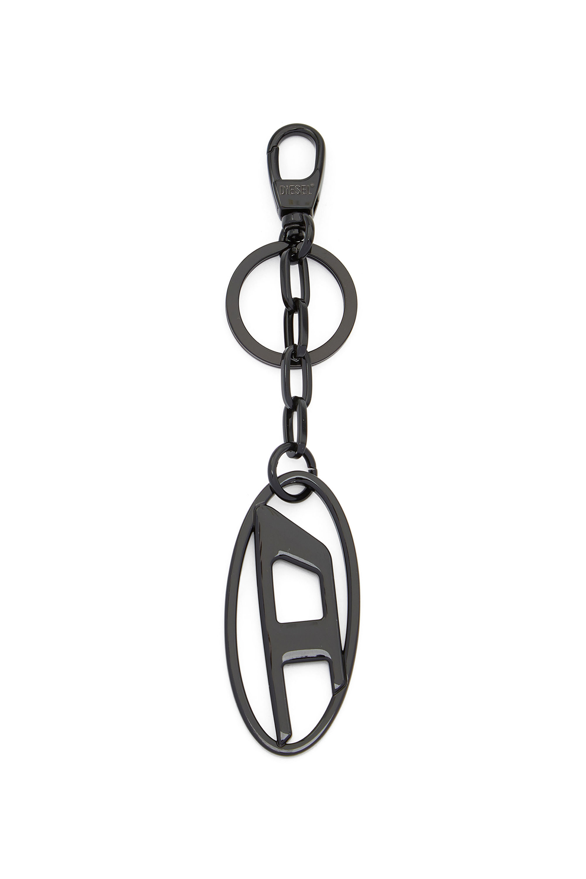 Diesel - HOLY-C, Damen Schlüsselanhänger aus Metall mit Logo-Plakette in Schwarz - Image 1